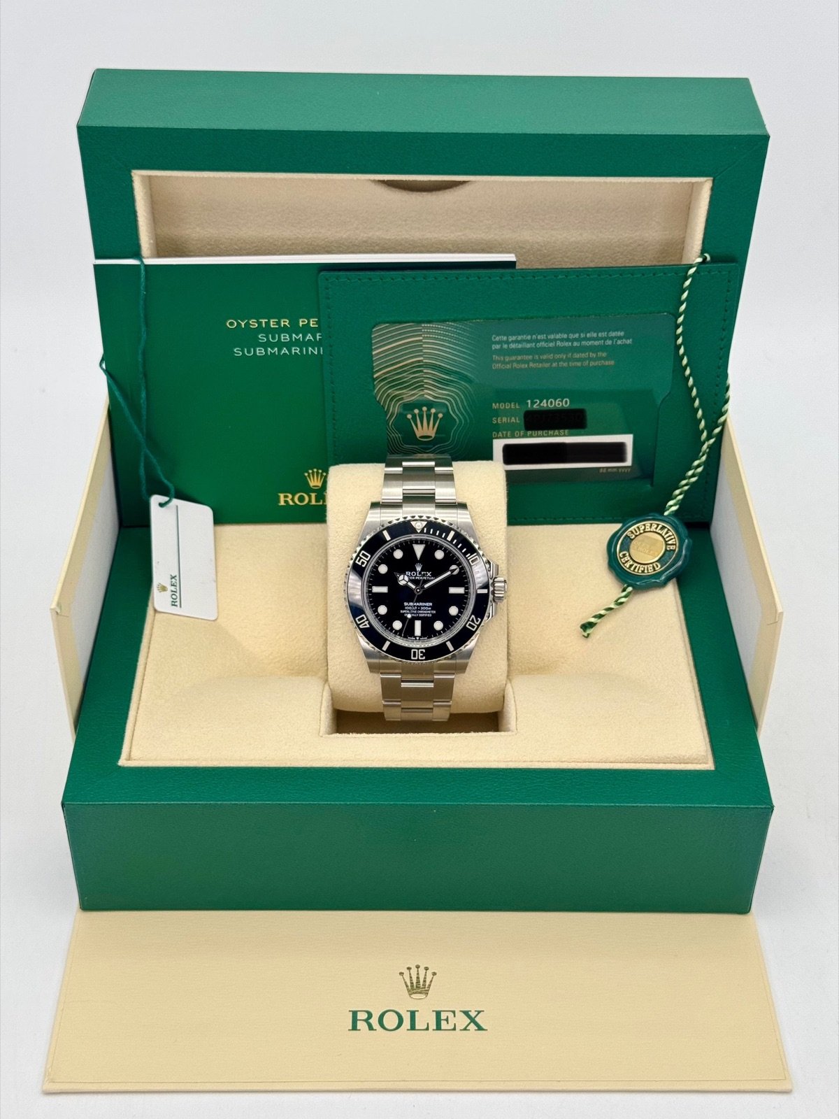 2024 Rolex Submariner 41mm 124060 Stainless Steel Black Dial (Unworn) - Image 9