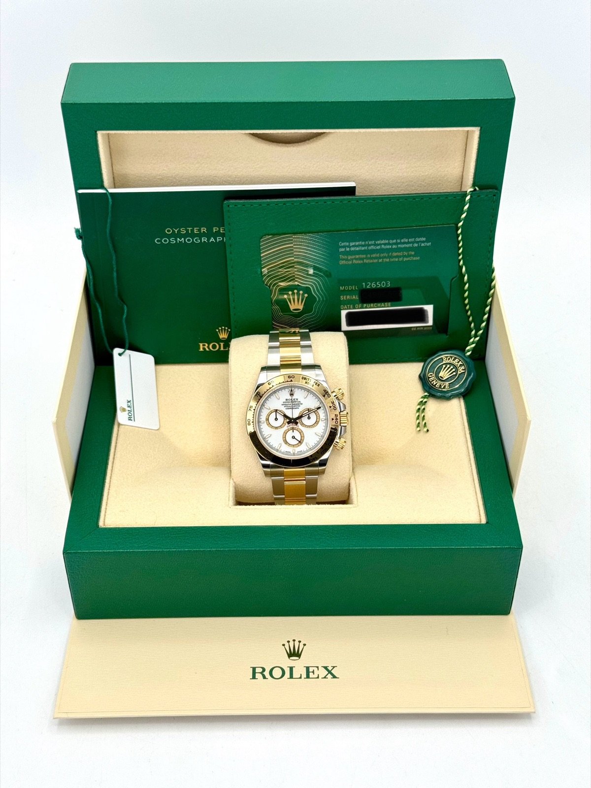 2024 Rolex Daytona 40mm 126503 Two-Tone White Dial (Unworn) - Image 11