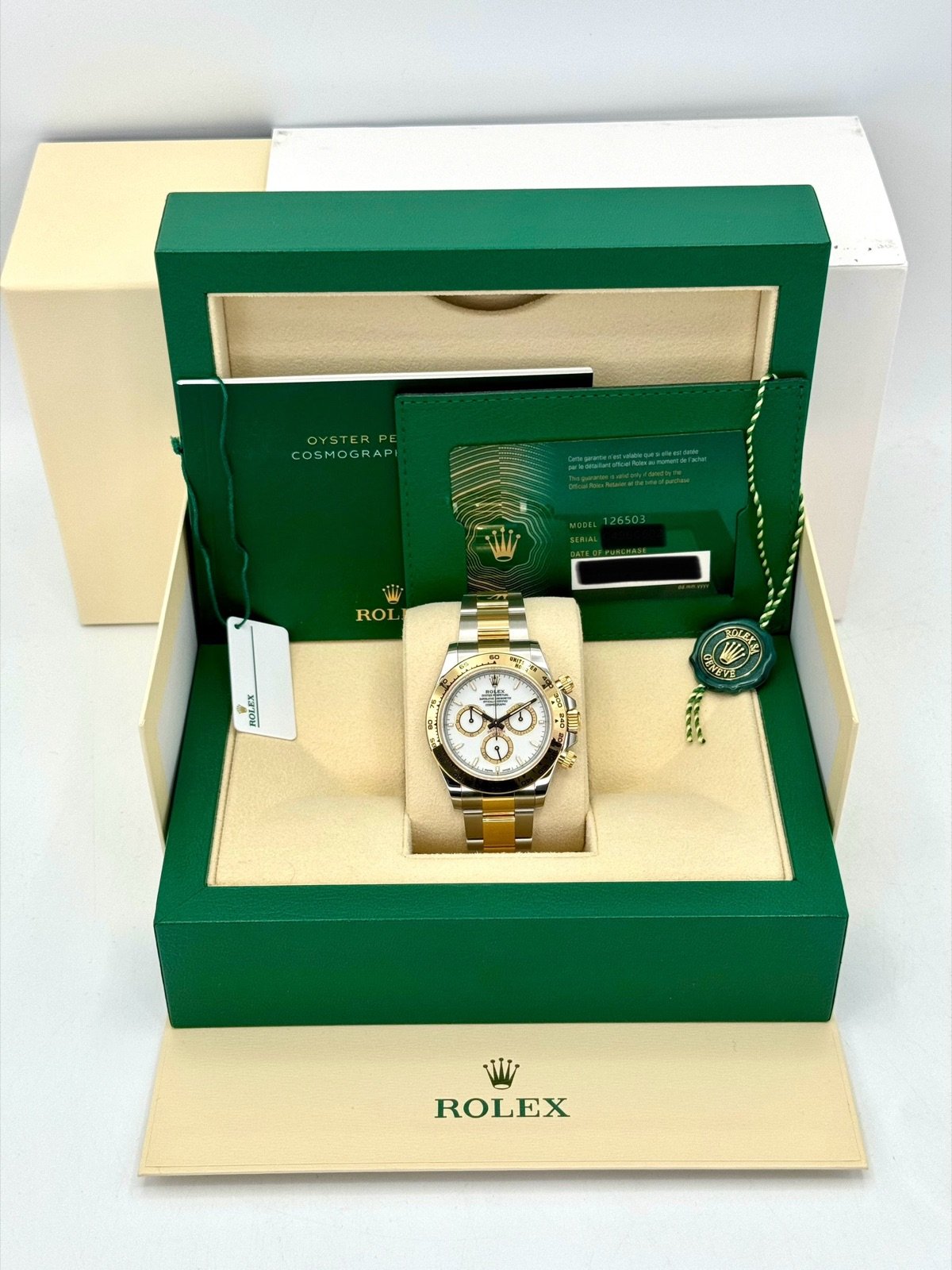 2024 Rolex Daytona 40mm 126503 Two-Tone White Dial (Unworn) - Image 12
