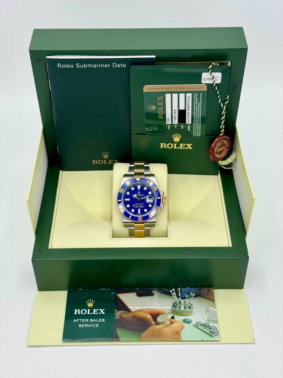 2010 Rolex Submariner “Bluesy” 40mm 116613LB Two-Tone Flat Blue Dial - Image 11