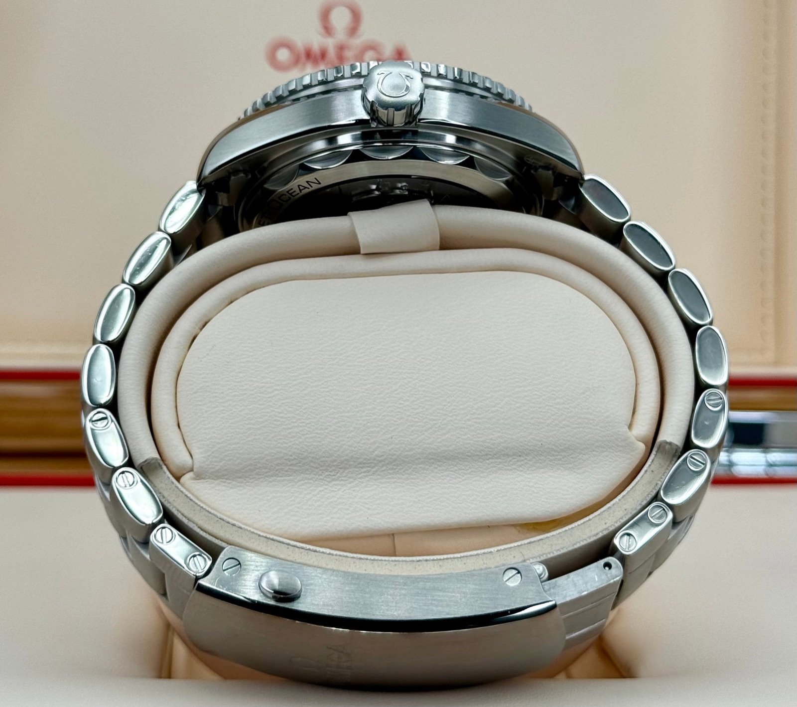 2019 Omega Seamaster Planet Ocean 43.5mm 215.30.44.21.03.001 Blue Dial - Image 9