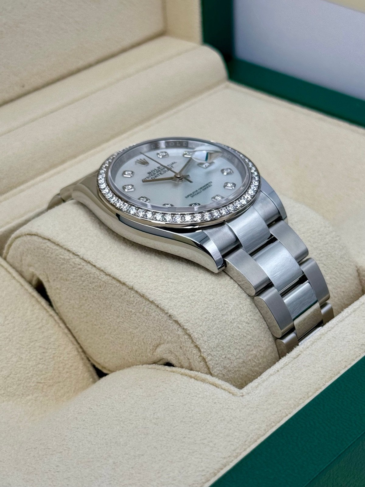 2024 Rolex Datejust 36mm 126284RBR MOP Diamond Dial (Unworn) - Image 6