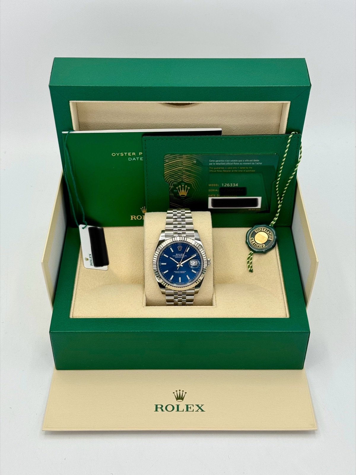 2024 Rolex Datejust 41mm 126334 Stainless Steel Jubilee Blue Dial (Unworn) - Image 11