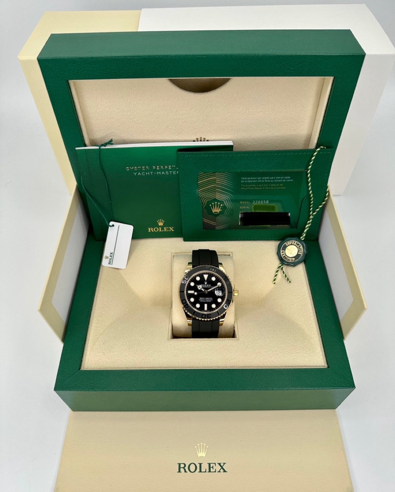2024 Rolex Yacht-Master 42mm 226658 Gold Oysterflex Black Dial (Unworn) - Image 10