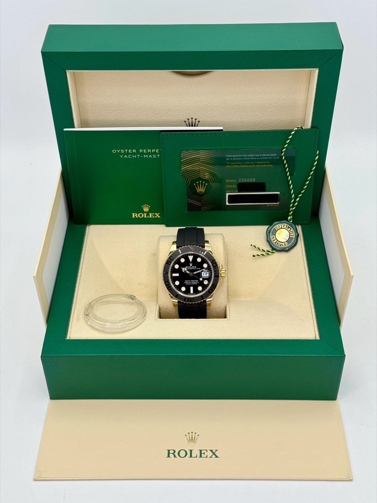 2024 Rolex Yacht-Master 42mm 226658 Gold Oysterflex Black Dial (Unworn) - Image 10
