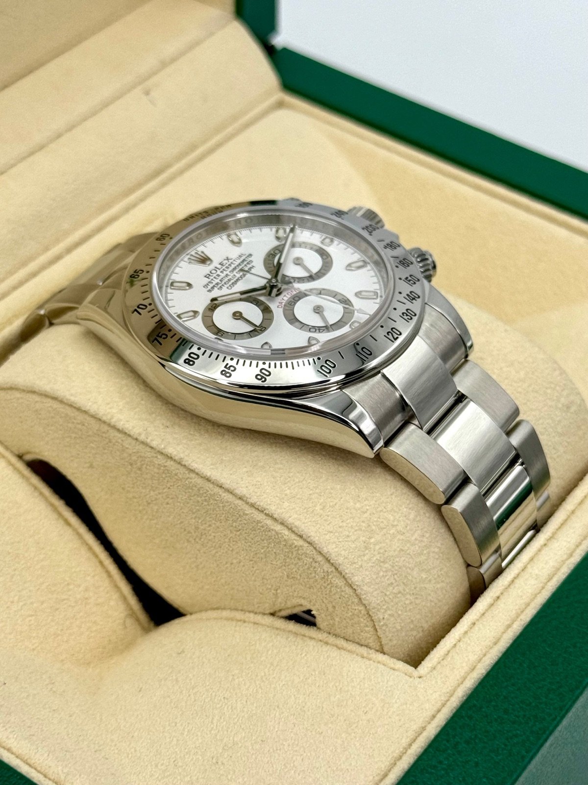 2015 Rolex Daytona 40mm 116520 Stainless Steel White APH Dial - Image 6