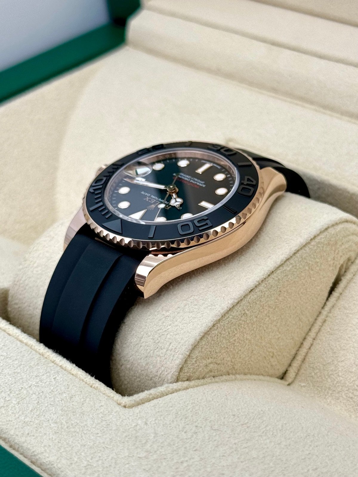 2023 Rolex Yacht-Master 37mm 268655 Rose Gold Black Dial (Unworn) - Image 7