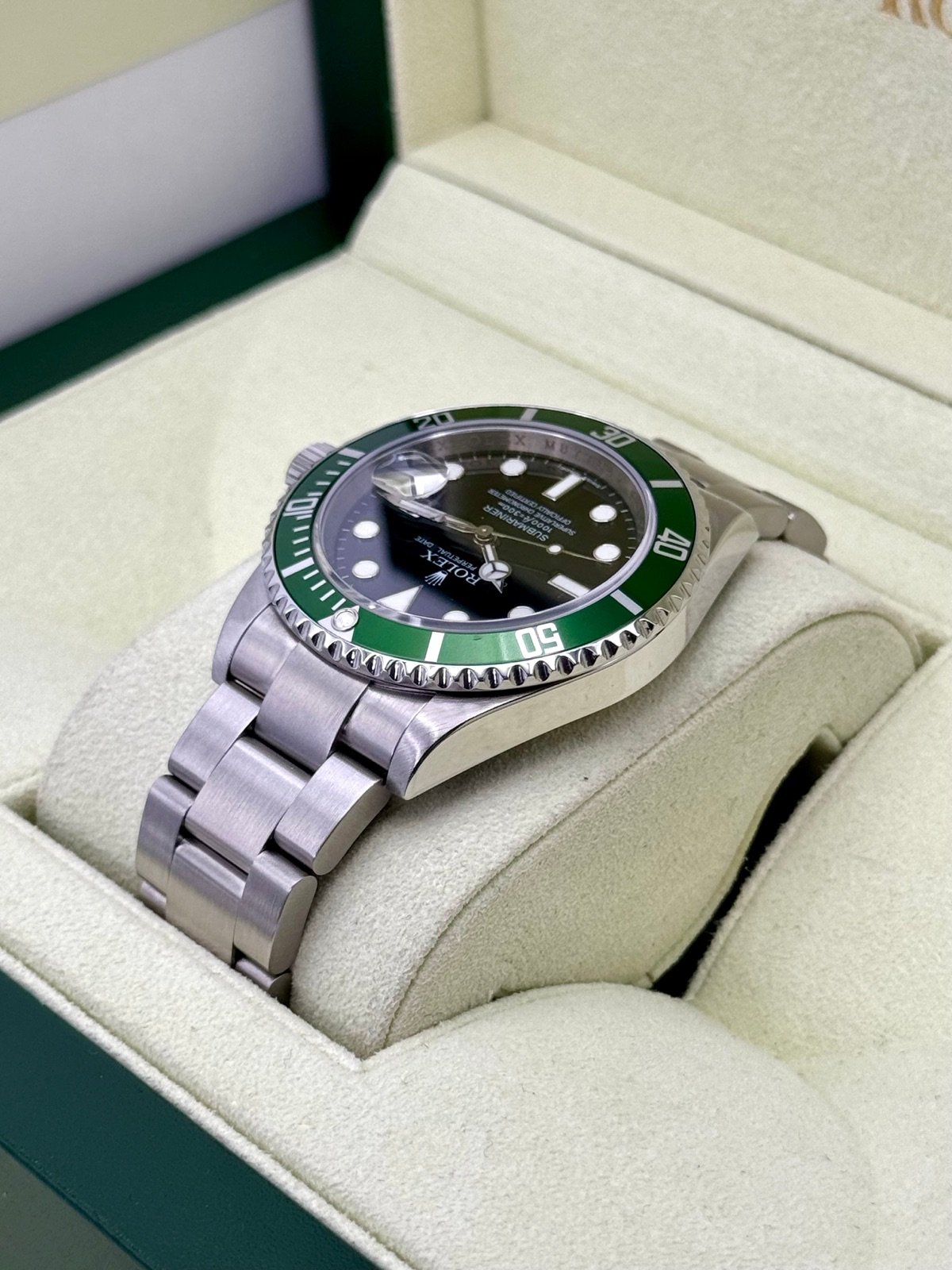2009 Rolex Submariner “Kermit” 40mm 16610LV Stainless Steel Black Dial - Image 7