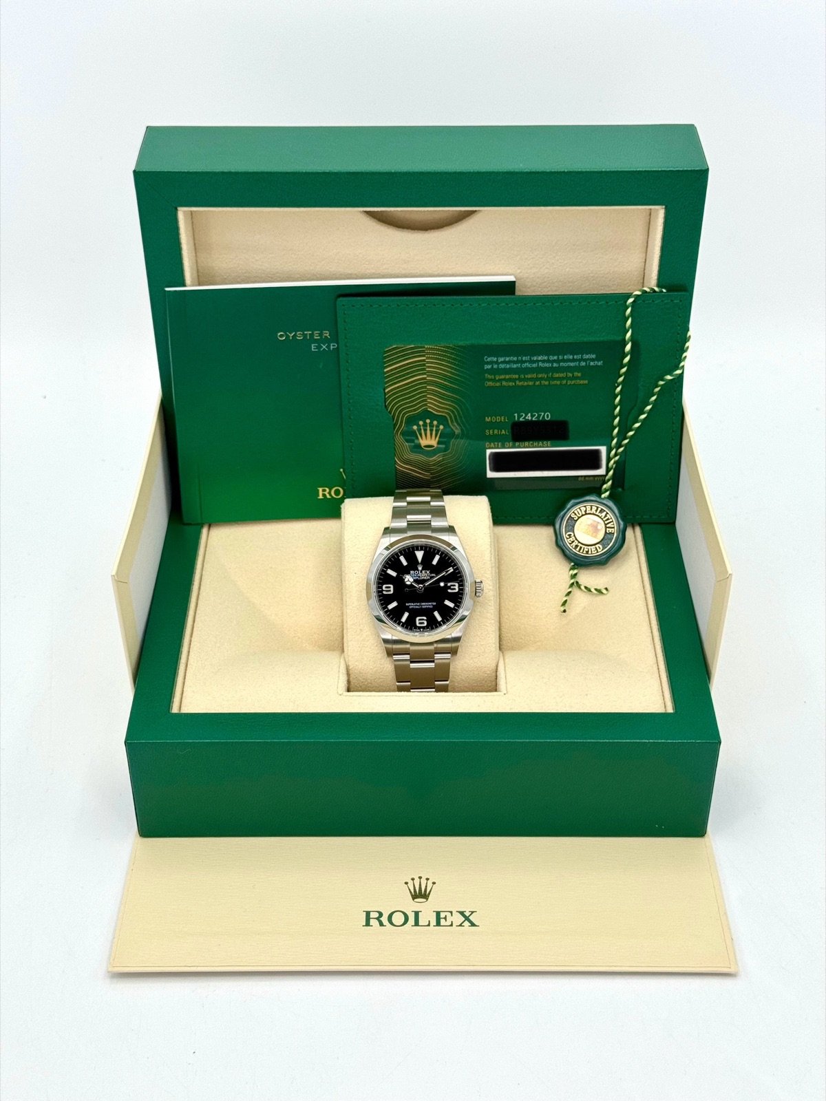 2024 Rolex Explorer 36mm 124270 Stainless Steel Black Dial (Unworn) - Image 11