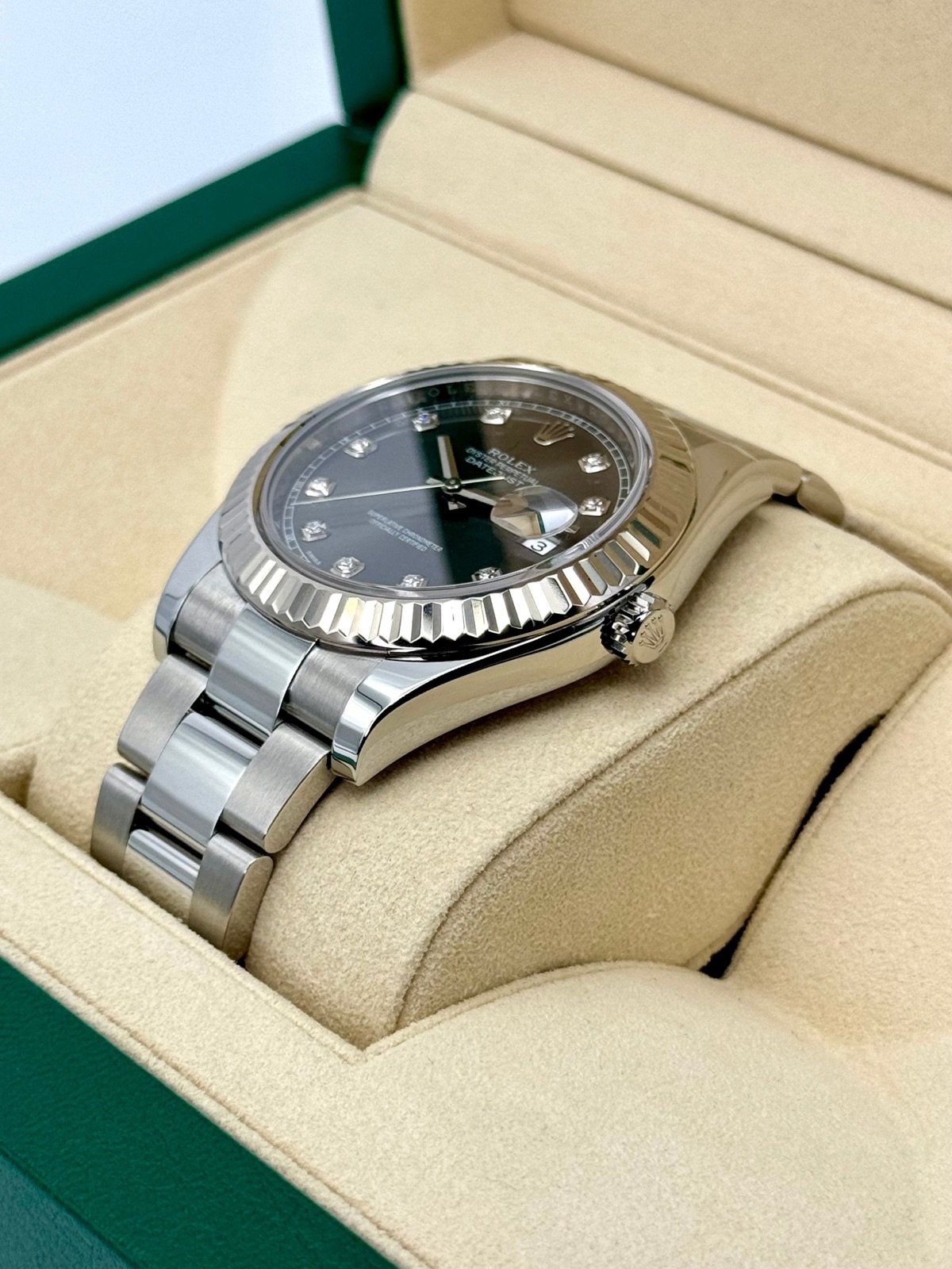 2017 Rolex Datejust II 41mm Oyster Rhodium Diamond Dial 116334 - Image 5