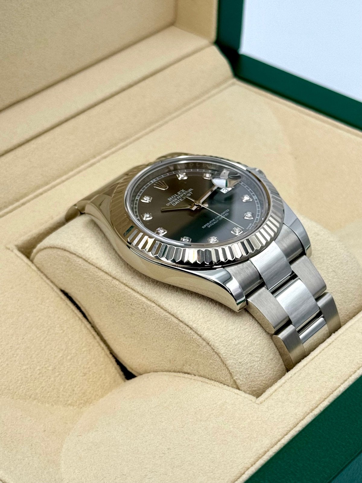 2017 Rolex Datejust II 41mm Oyster Rhodium Diamond Dial 116334 - Image 6