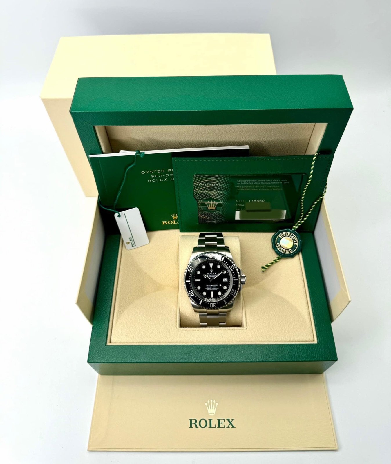 2024 Rolex Deepsea 44mm 136660 Stainless Steel Black Dial (Unworn) - Image 12