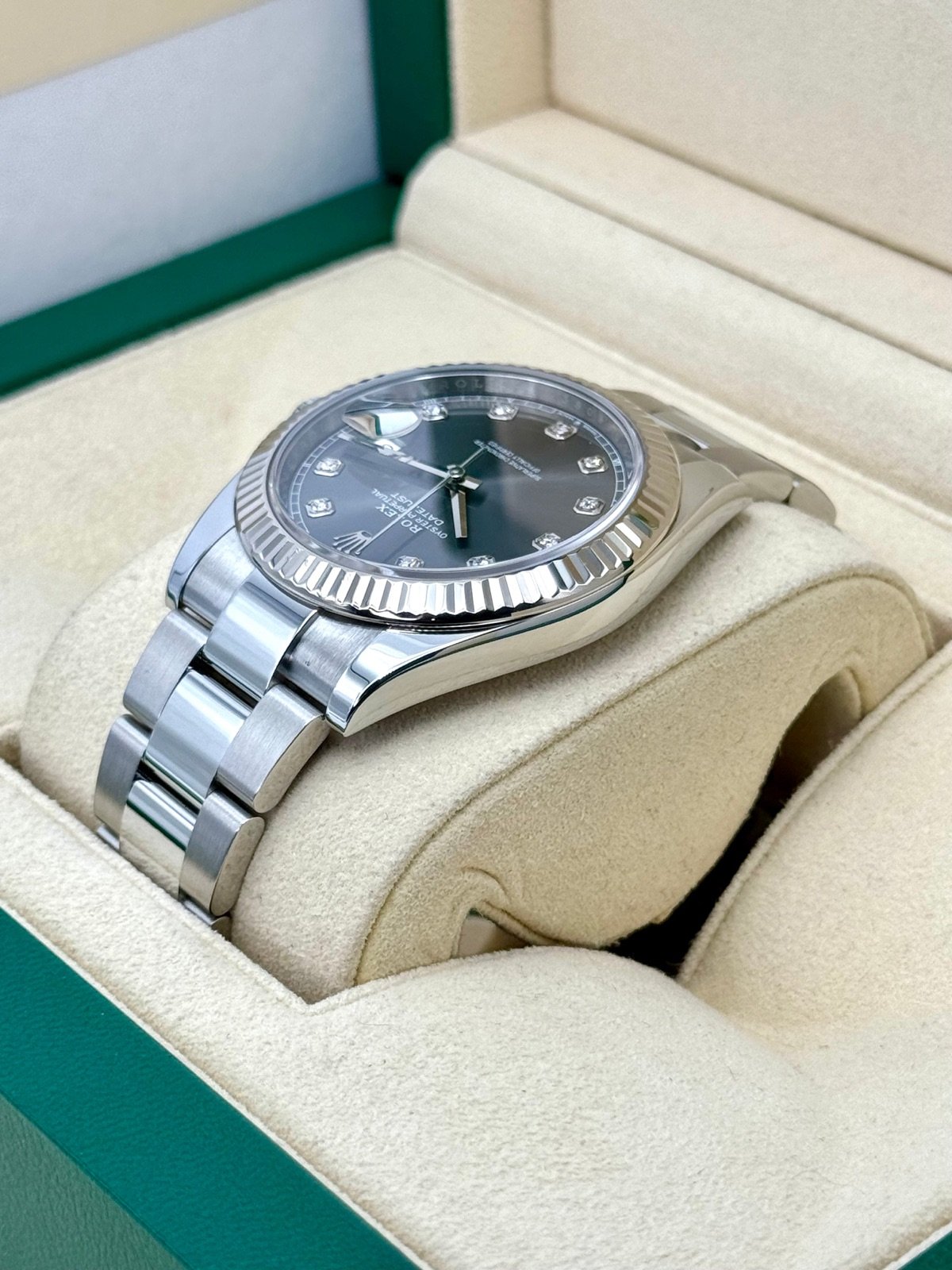 2021 Rolex Datejust 41mm Rhodium Diamond Dial 126334 - Image 7