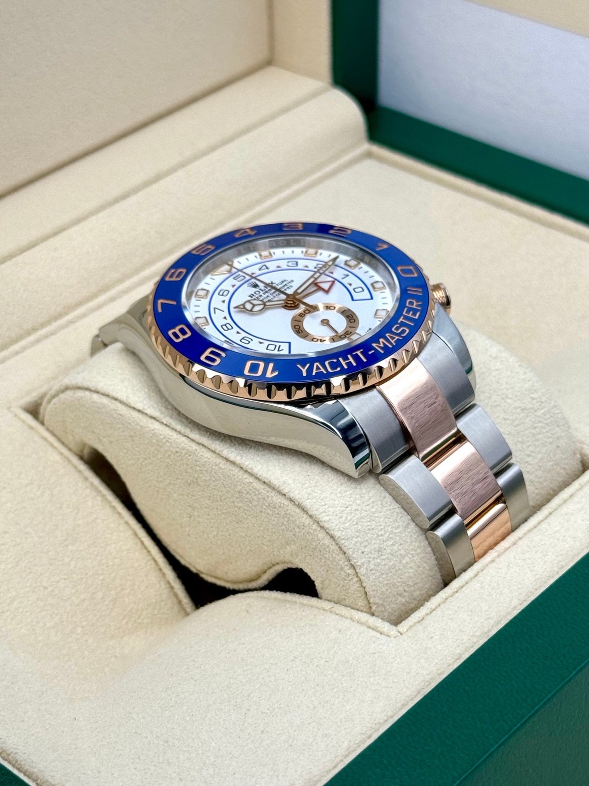 2018 Rolex Yacht-Master II 44mm 116681 Two-Tone White Dial - Image 6