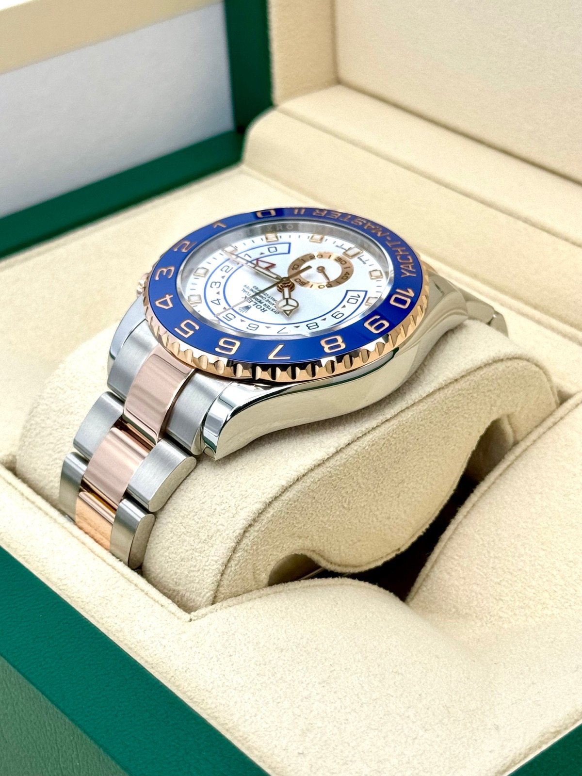 2018 Rolex Yacht-Master II 44mm 116681 Two-Tone White Dial - Image 7