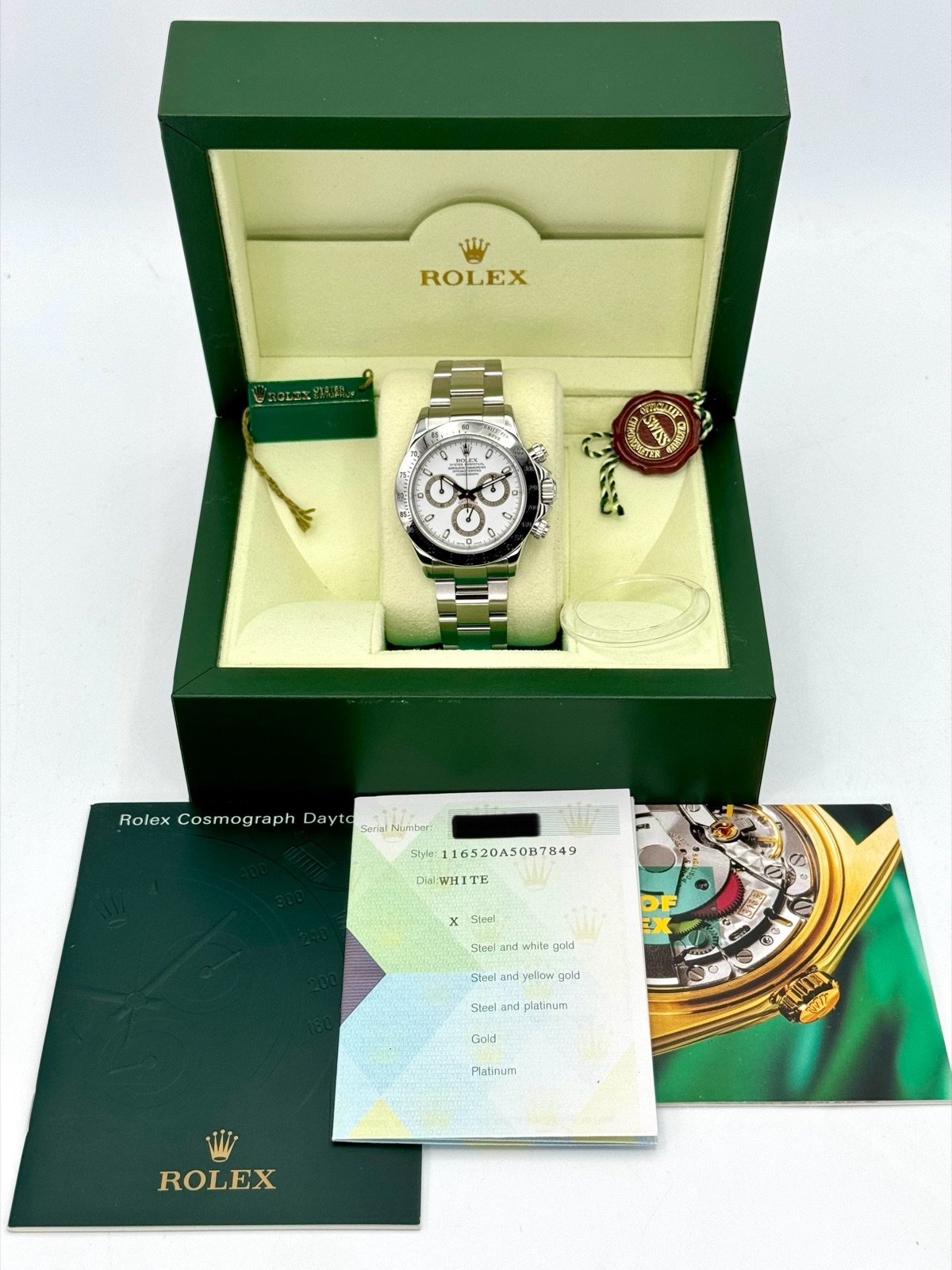 2005 Rolex Daytona 40mm 116520 Stainless Steel White Dial - Image 11