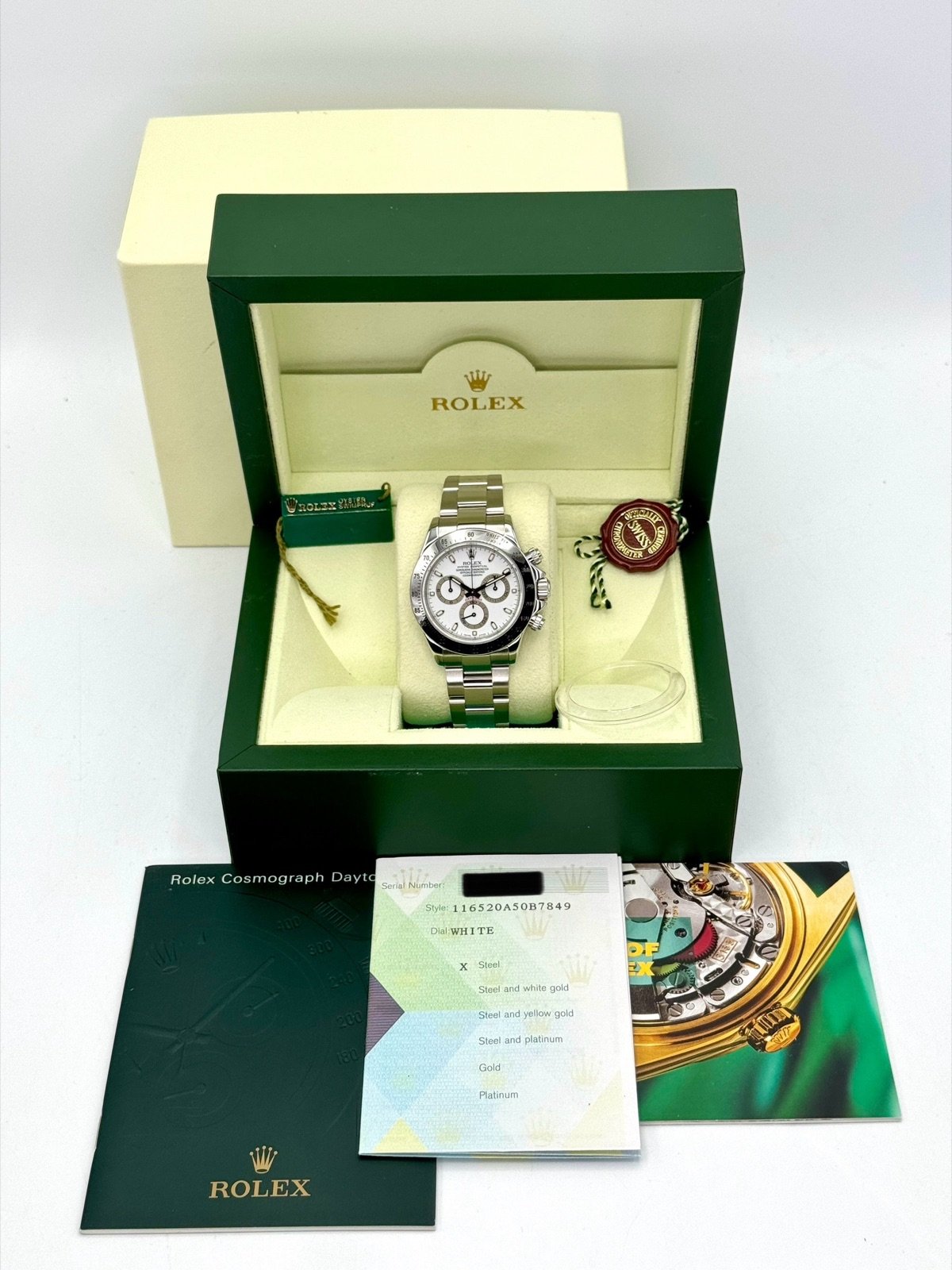 2005 Rolex Daytona 40mm 116520 Stainless Steel White Dial - Image 12