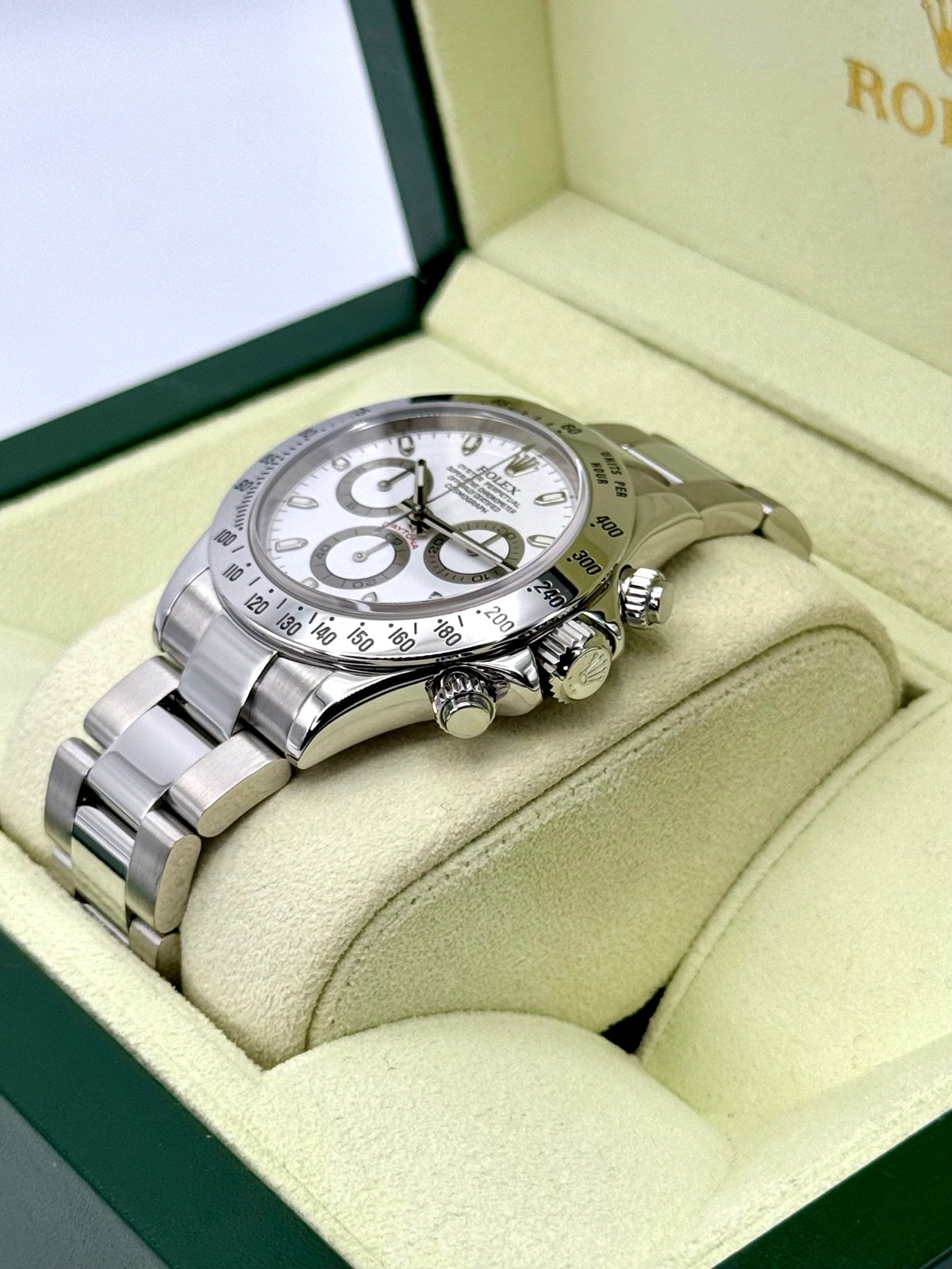 2005 Rolex Daytona 40mm 116520 Stainless Steel White Dial - Image 5