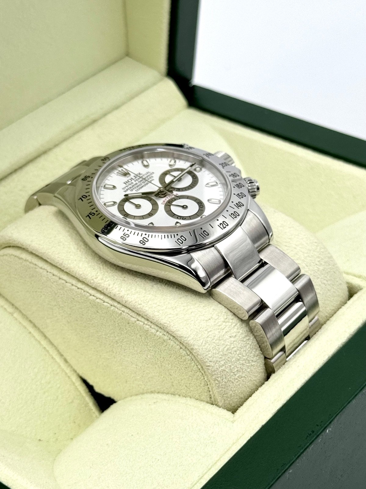 2005 Rolex Daytona 40mm 116520 Stainless Steel White Dial - Image 6