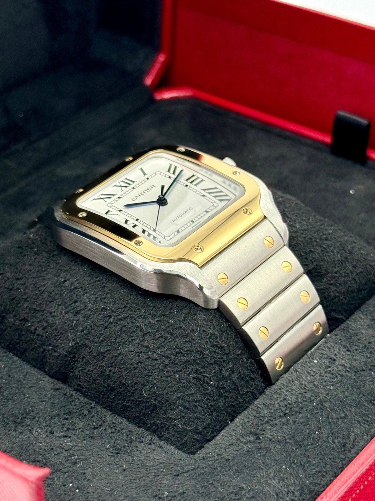 2023 Cartier Santos de Cartier 39.8mm W2SA0009 Two-Tone White Dial - Image 6