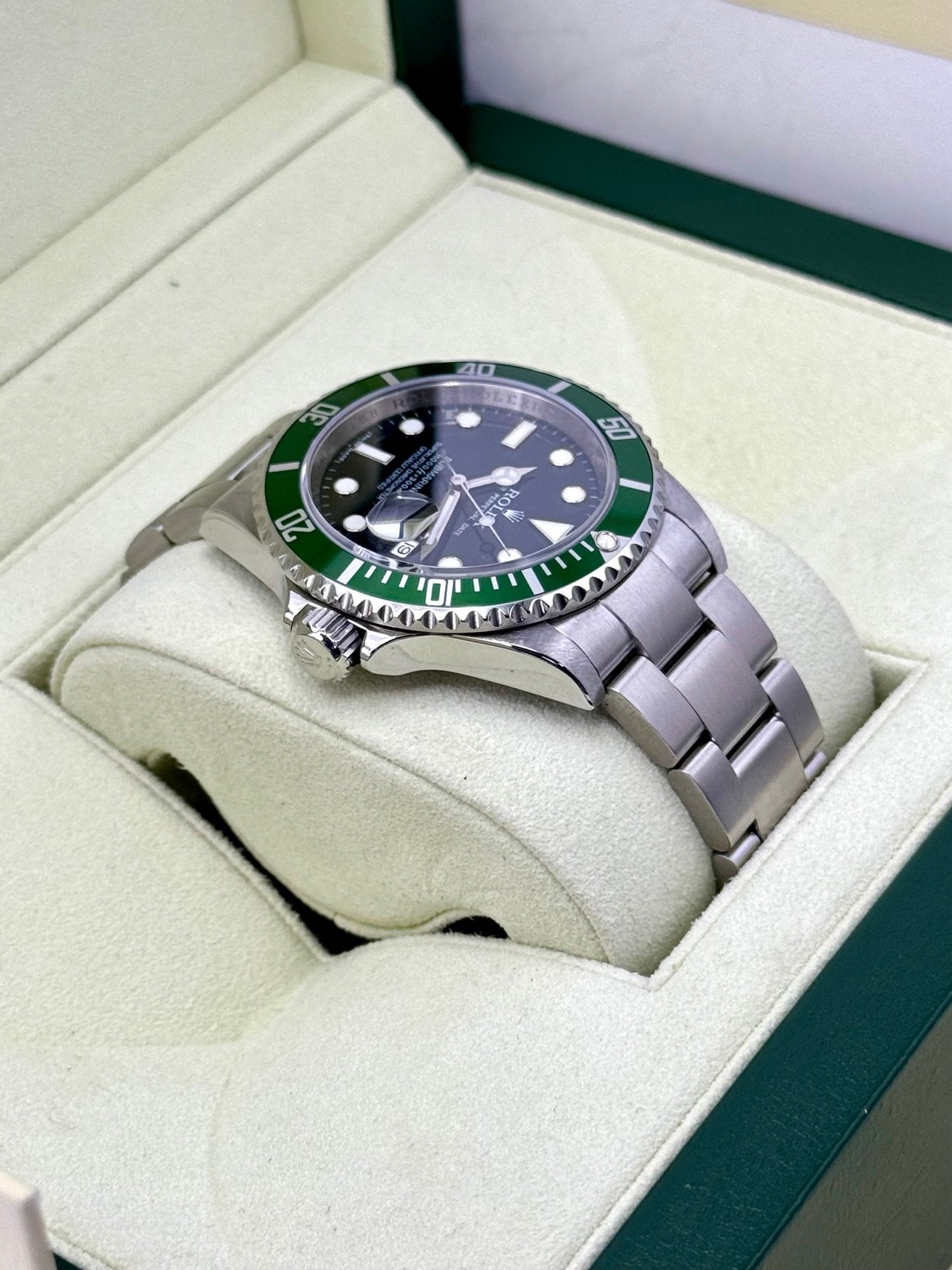 2009 Rolex Submariner “Kermit” 40mm 16610LV Stainless Steel Black Dial - Image 8