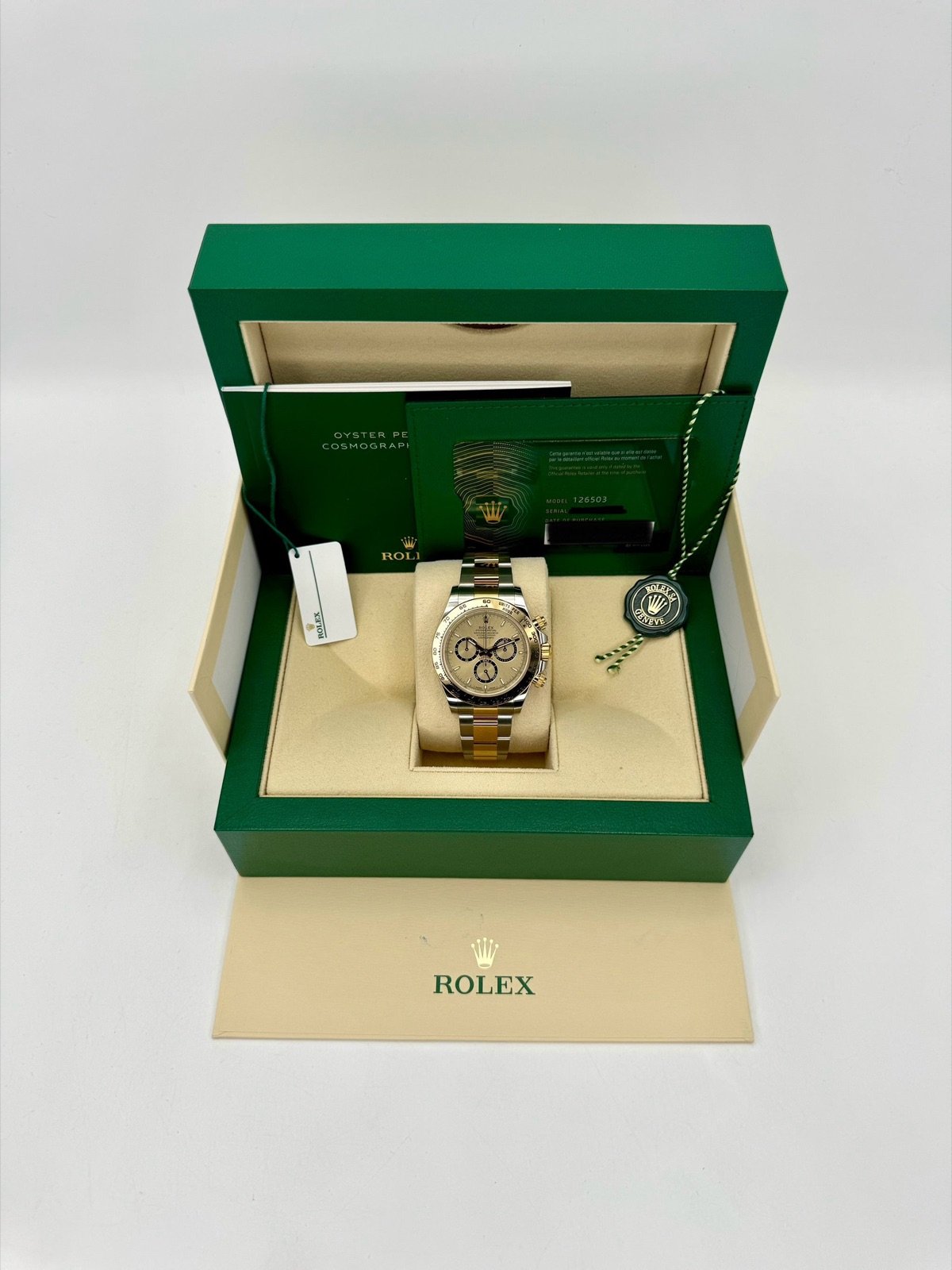 2023 Rolex Daytona 40mm 126503 Two-Tone Champagne Dial - Image 11