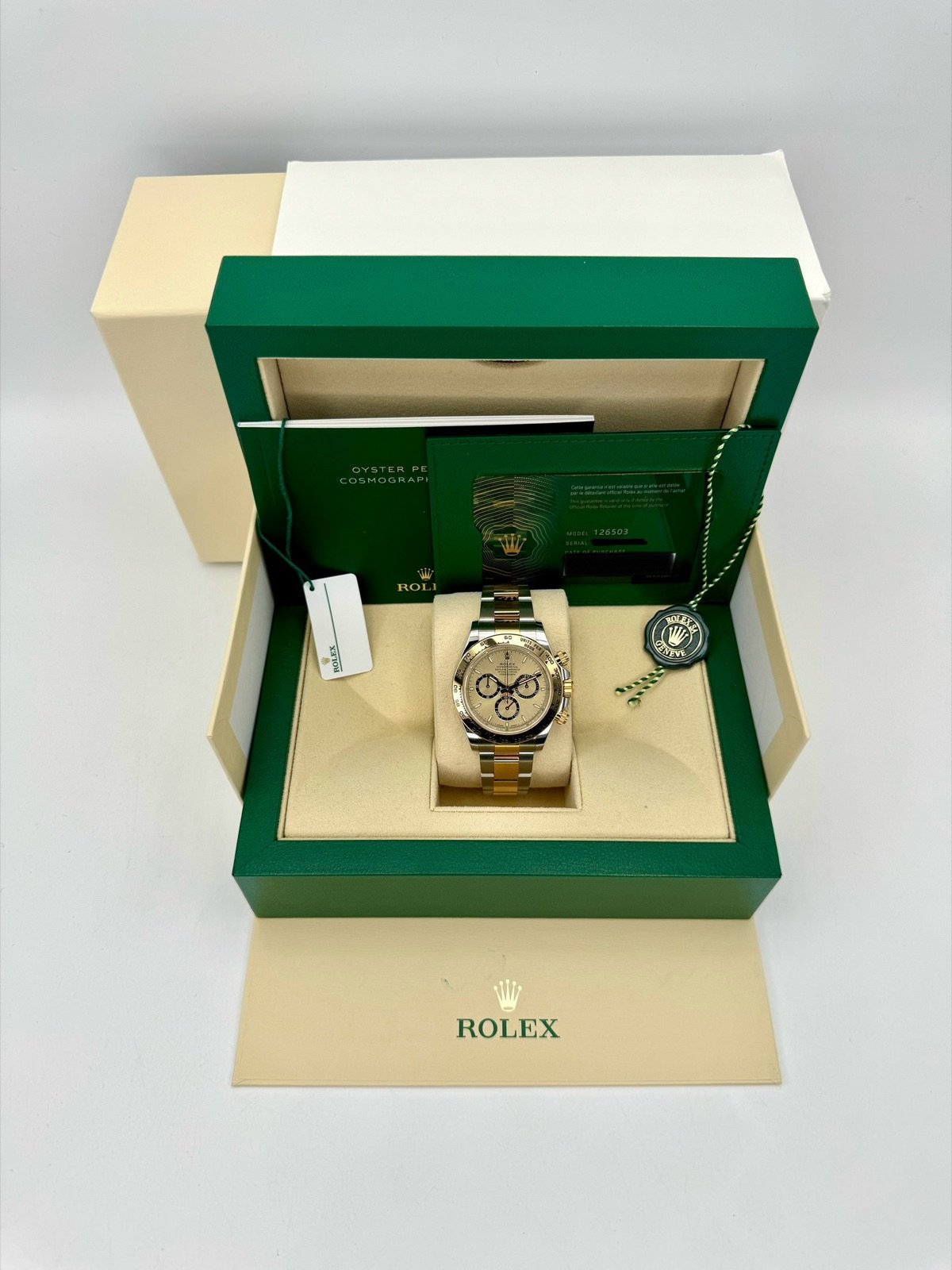 2023 Rolex Daytona 40mm 126503 Two-Tone Champagne Dial - Image 12