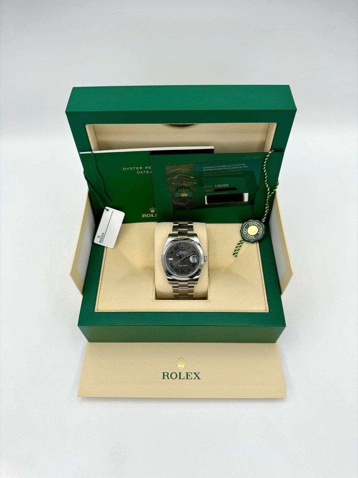2023 Rolex Datejust 41mm 126300 Oyster Wimbledon Dial - Image 10