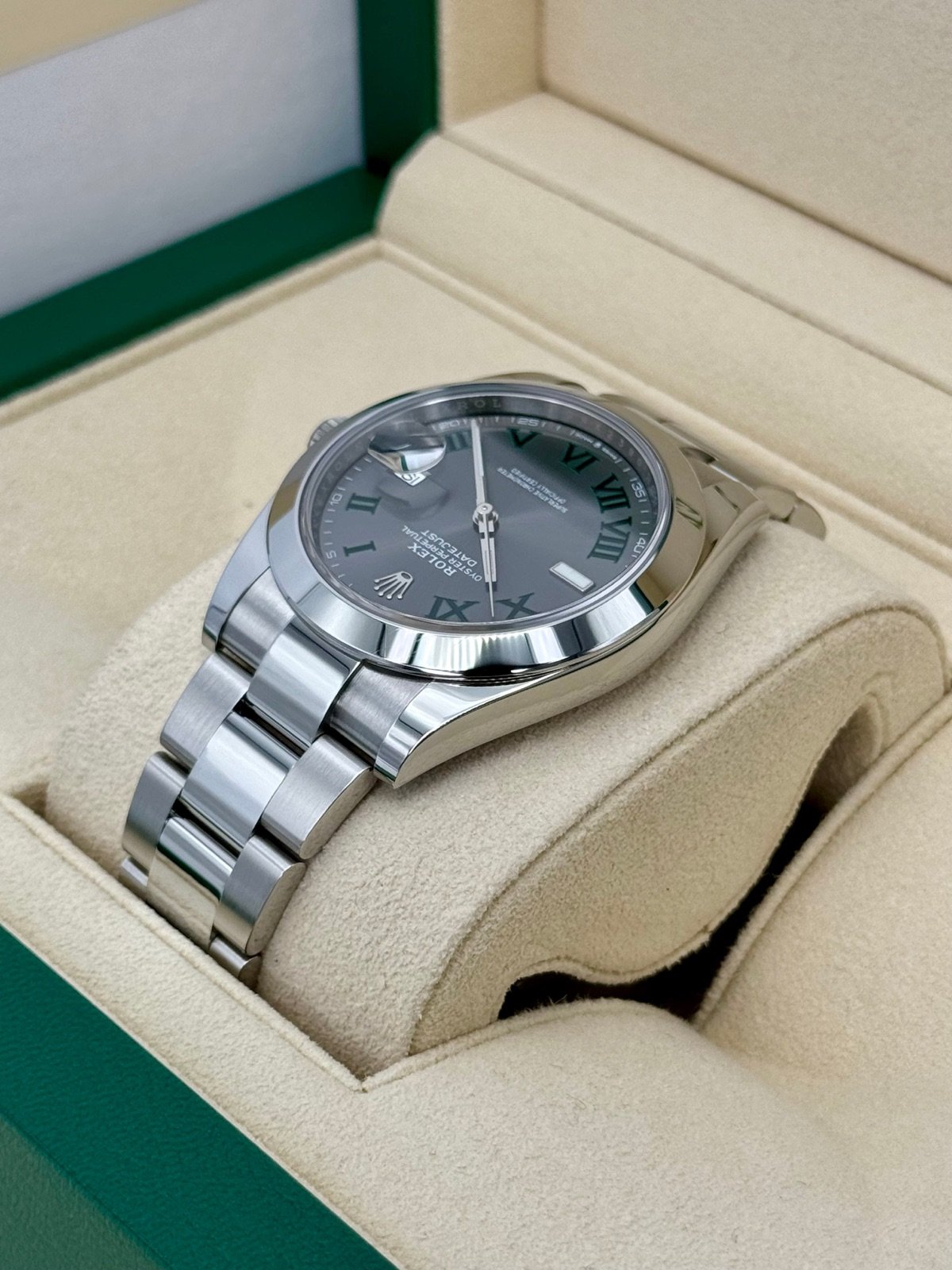 2023 Rolex Datejust 41mm 126300 Oyster Wimbledon Dial - Image 7
