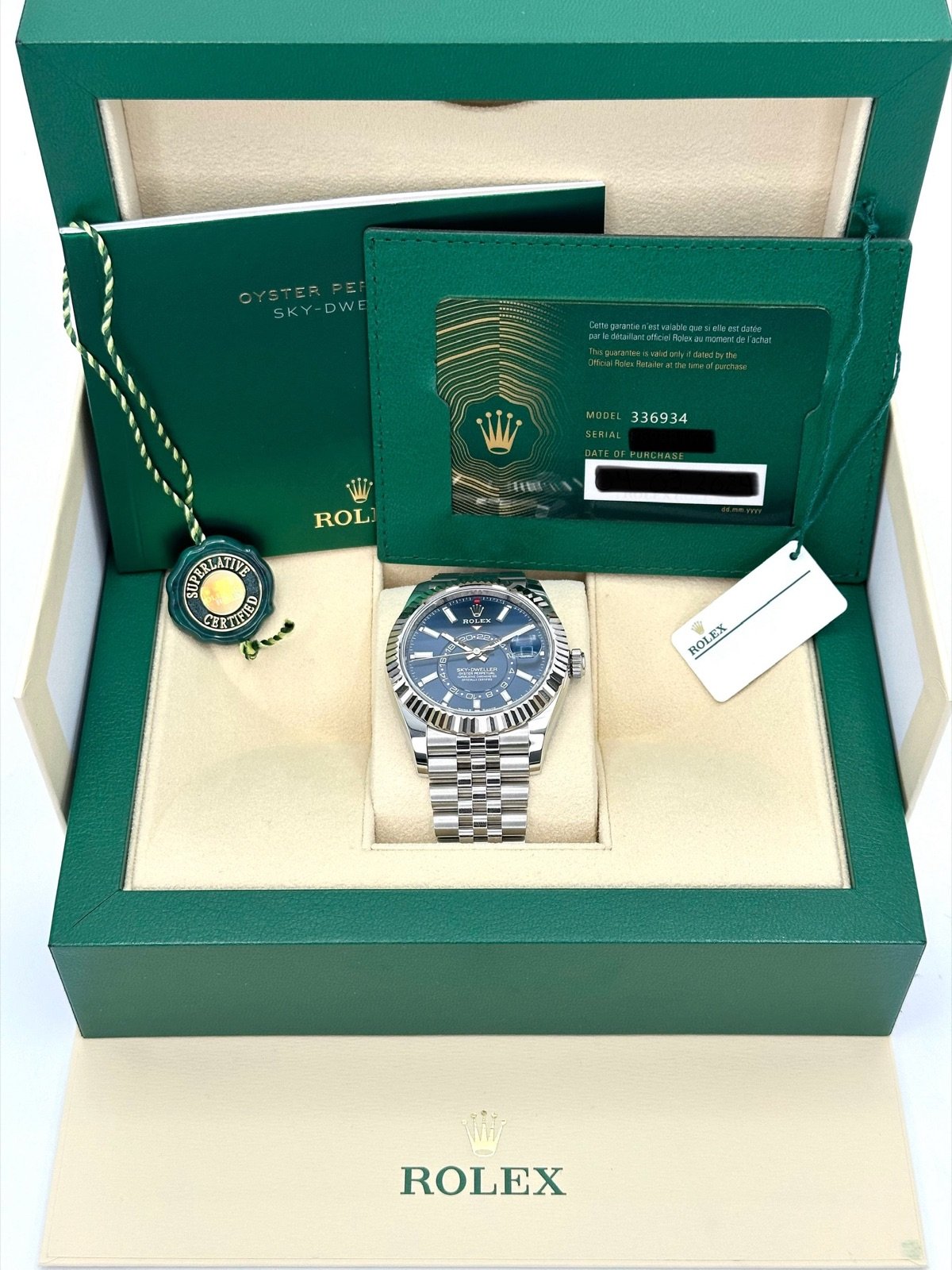 2024 Rolex Sky-Dweller 42mm 336934 Jubilee Blue Dial (Unworn) - Image 9