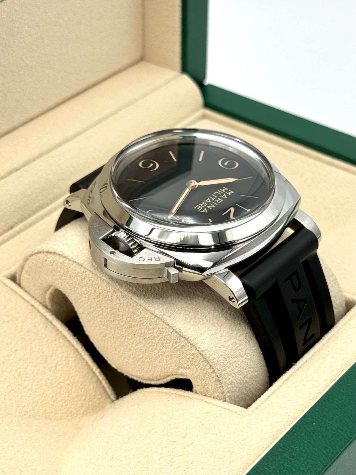 2017 Panerai Marina Militare Luminor 1950 47mm PAM00673 Black Dial - Image 8