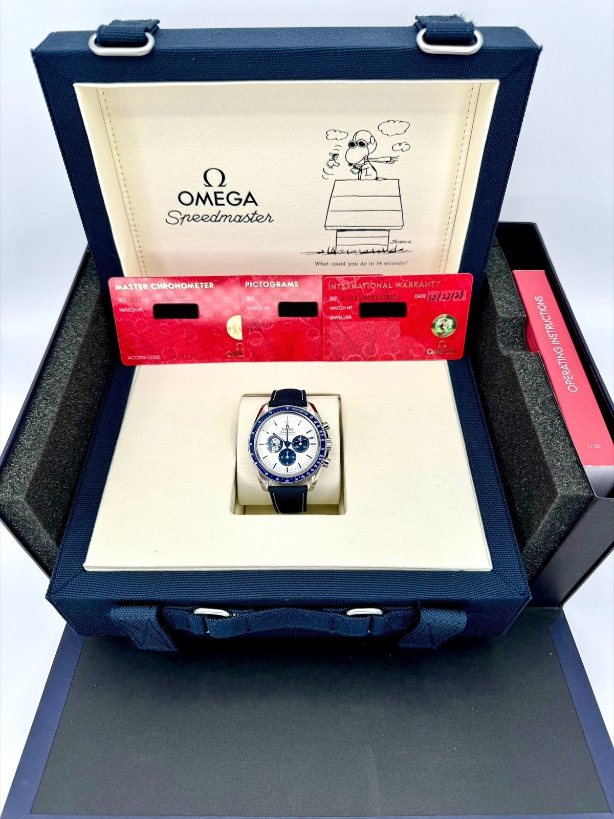 2023 Omega Speedmaster Silver Snoopy Award 310.32.42.50.02.001 (Unworn) - Image 11
