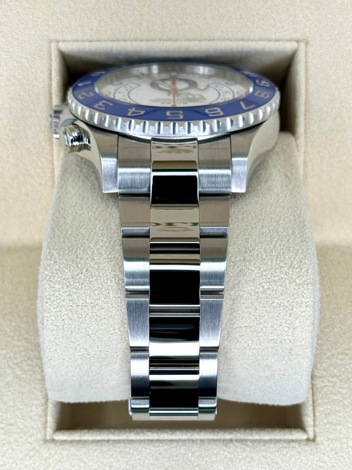 2019 Rolex Yacht-Master II 44mm 116680 Stainless Steel White Dial - Image 4