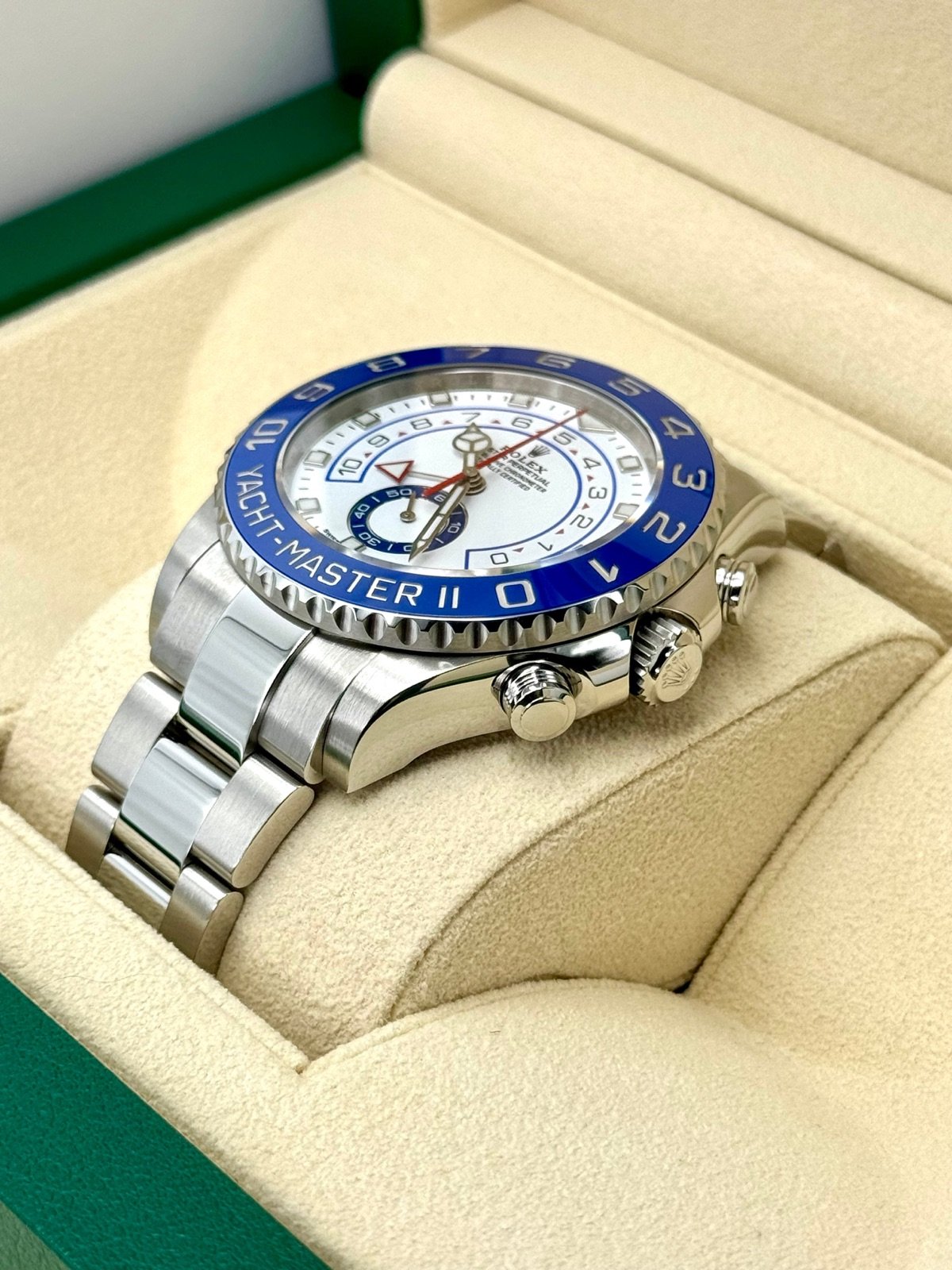 2019 Rolex Yacht-Master II 44mm 116680 Stainless Steel White Dial - Image 5