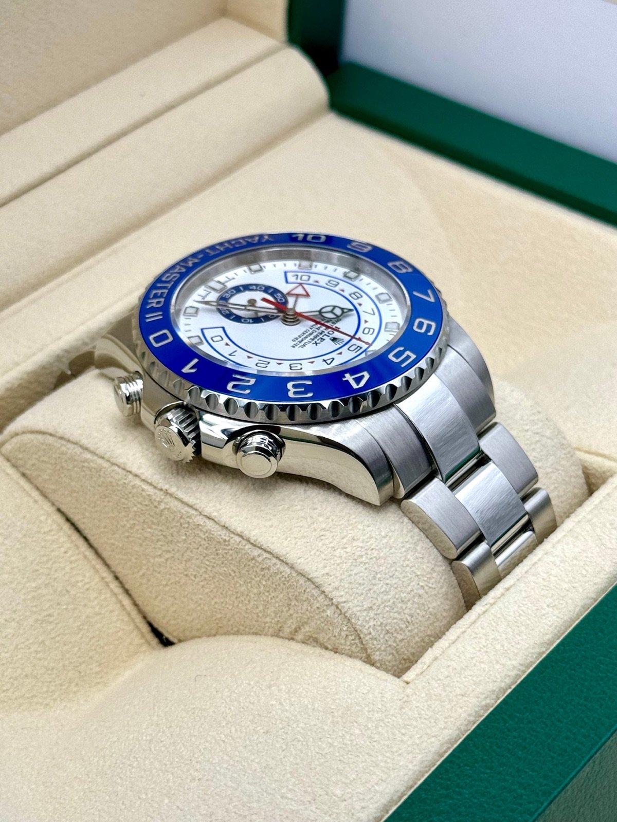 2019 Rolex Yacht-Master II 44mm 116680 Stainless Steel White Dial - Image 8