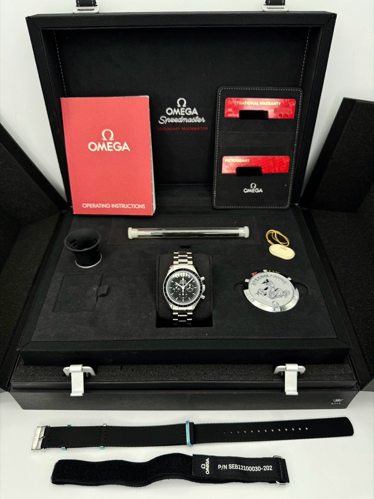 2018 Omega Professional Moonwatch “Sapphire Sandwich” 42mm Black Dial - Image 14