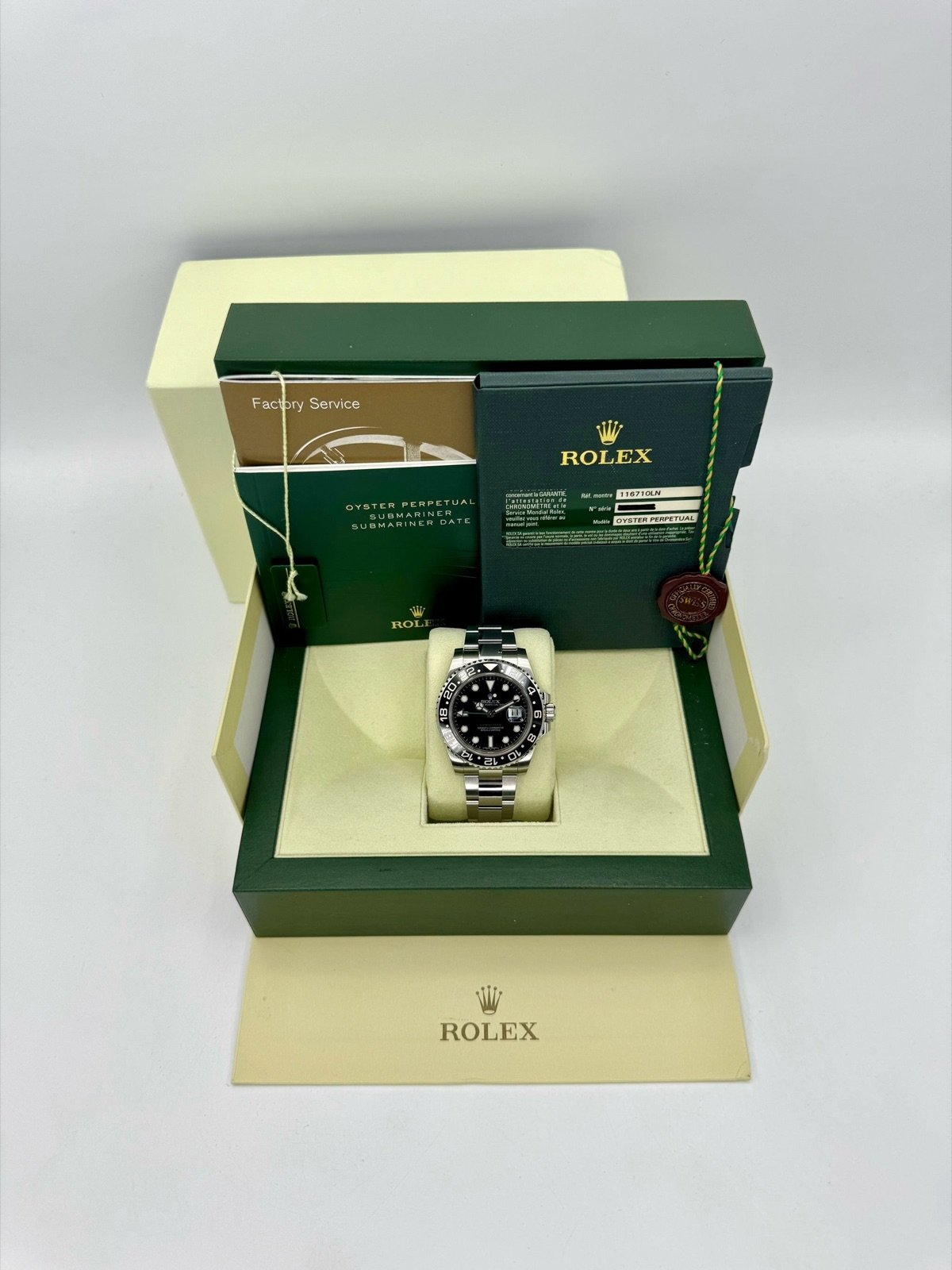 2012 Rolex GMT-Master II 40mm 116710LN Stainless Steel Black Dial - Image 12