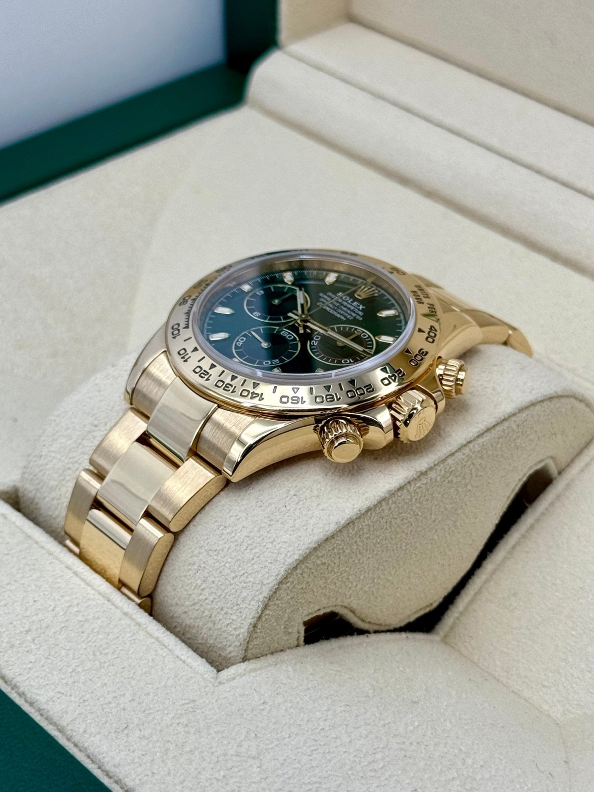 2020 Rolex Daytona “John Mayer” 40mm 116508 Yellow Gold Green Dial - Image 5
