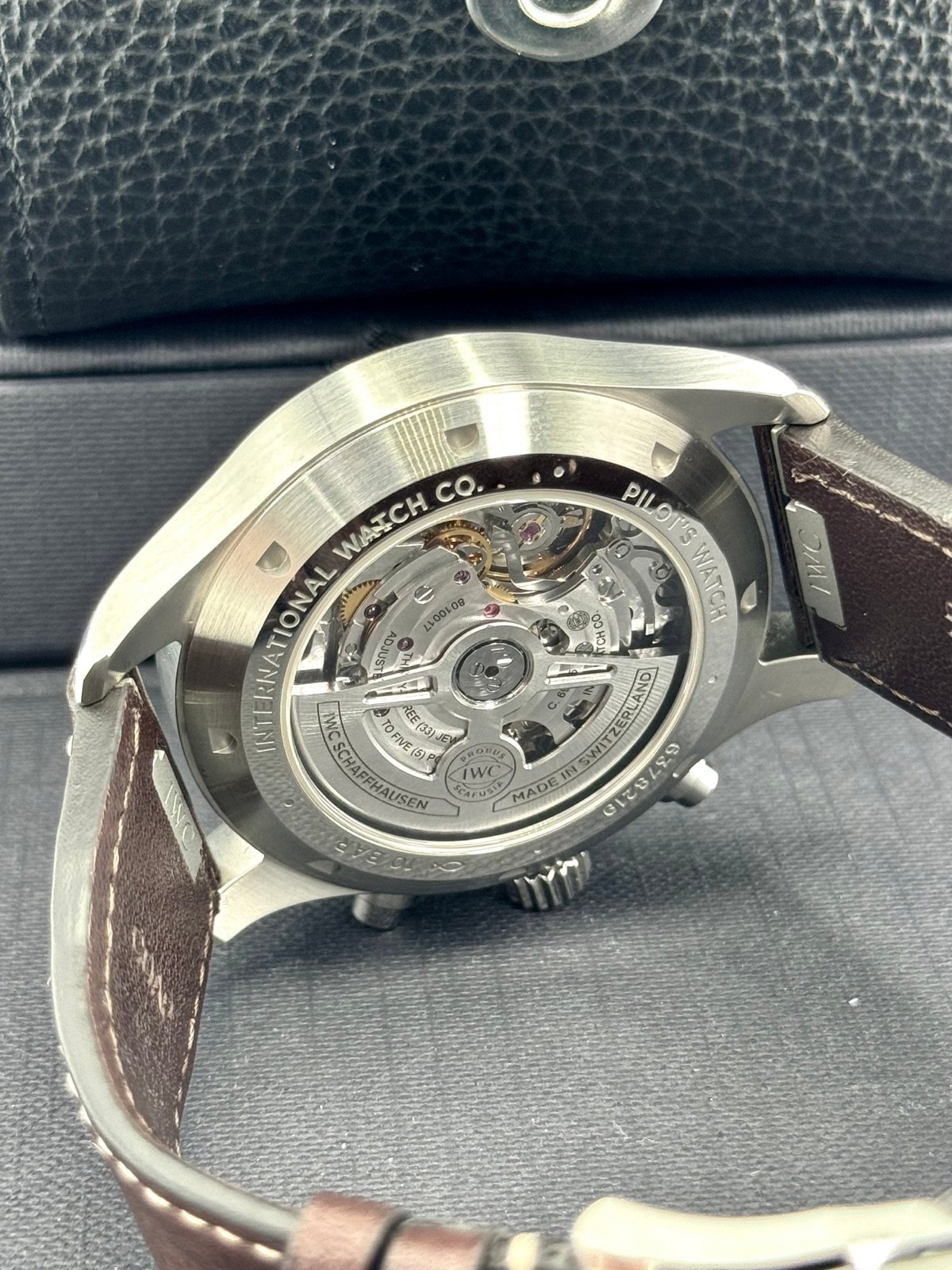 2023 IWC Pilot’s Watch Chronograph 43mm IW378005 Steel Green Dial - Image 11