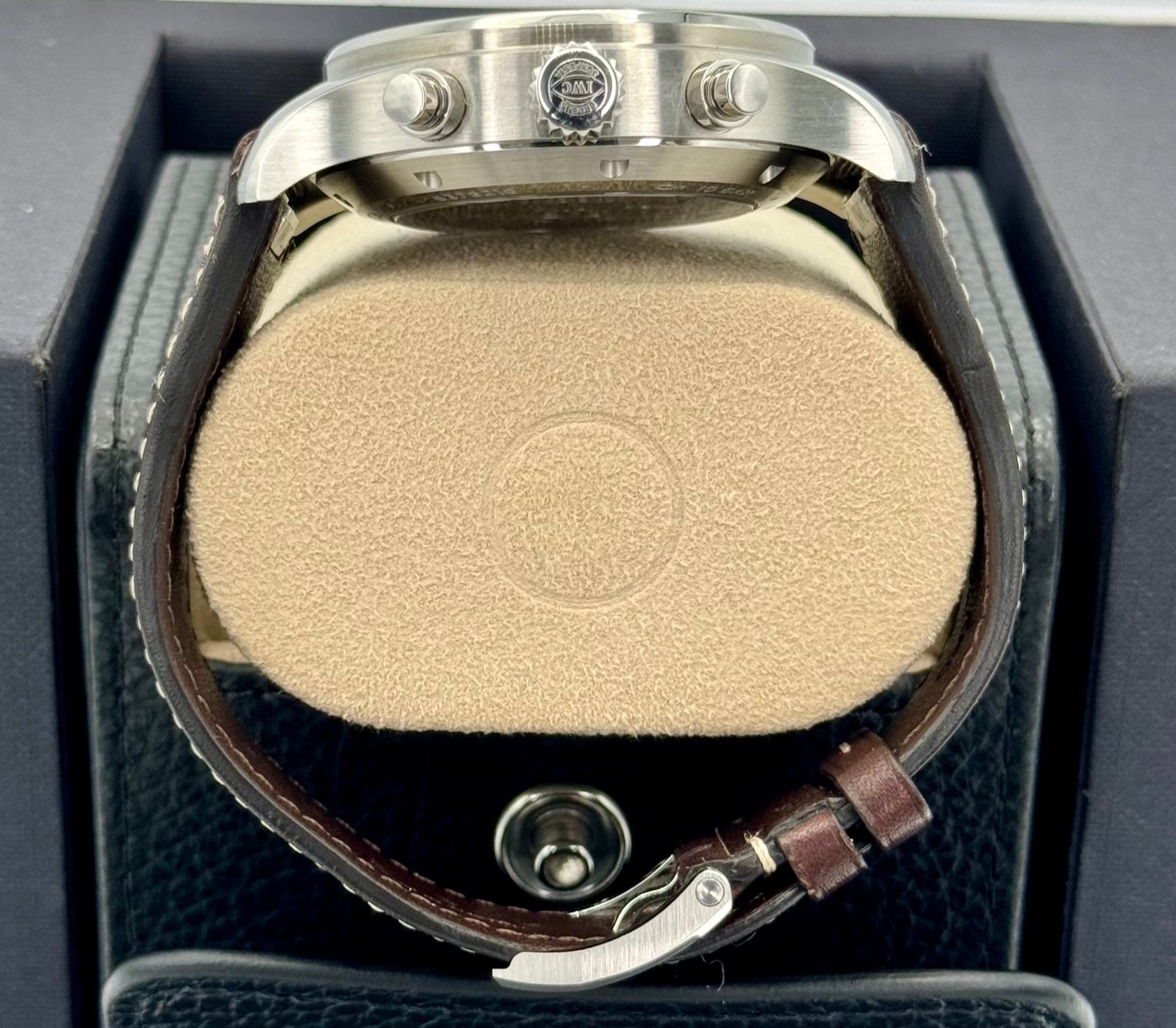 2023 IWC Pilot’s Watch Chronograph 43mm IW378005 Steel Green Dial - Image 9