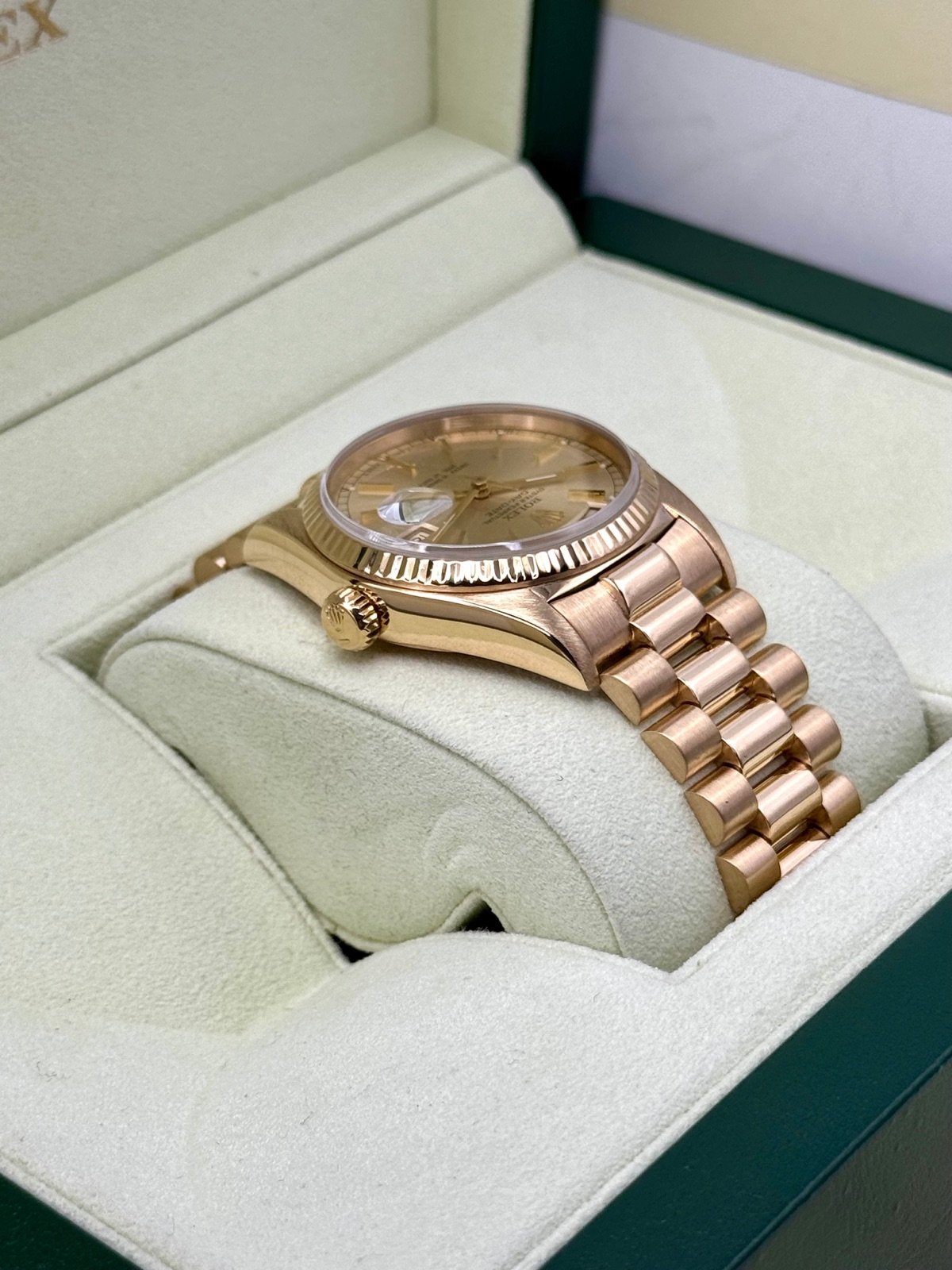 1985 Rolex Day-Date 36mm 18038 Presidential Champagne Dial - Image 8