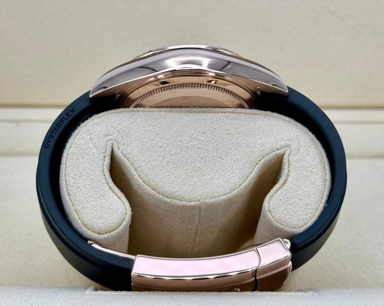 2021 Rolex Sky-Dweller 42mm 326235 Rose Gold Oysterflex Rhodium Dial - Image 10