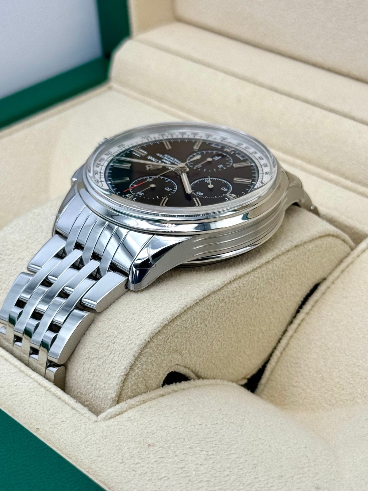 2023 Breitling Premier Chronograph 42mm A13315351B1A1 Steel Black Dial - Image 7