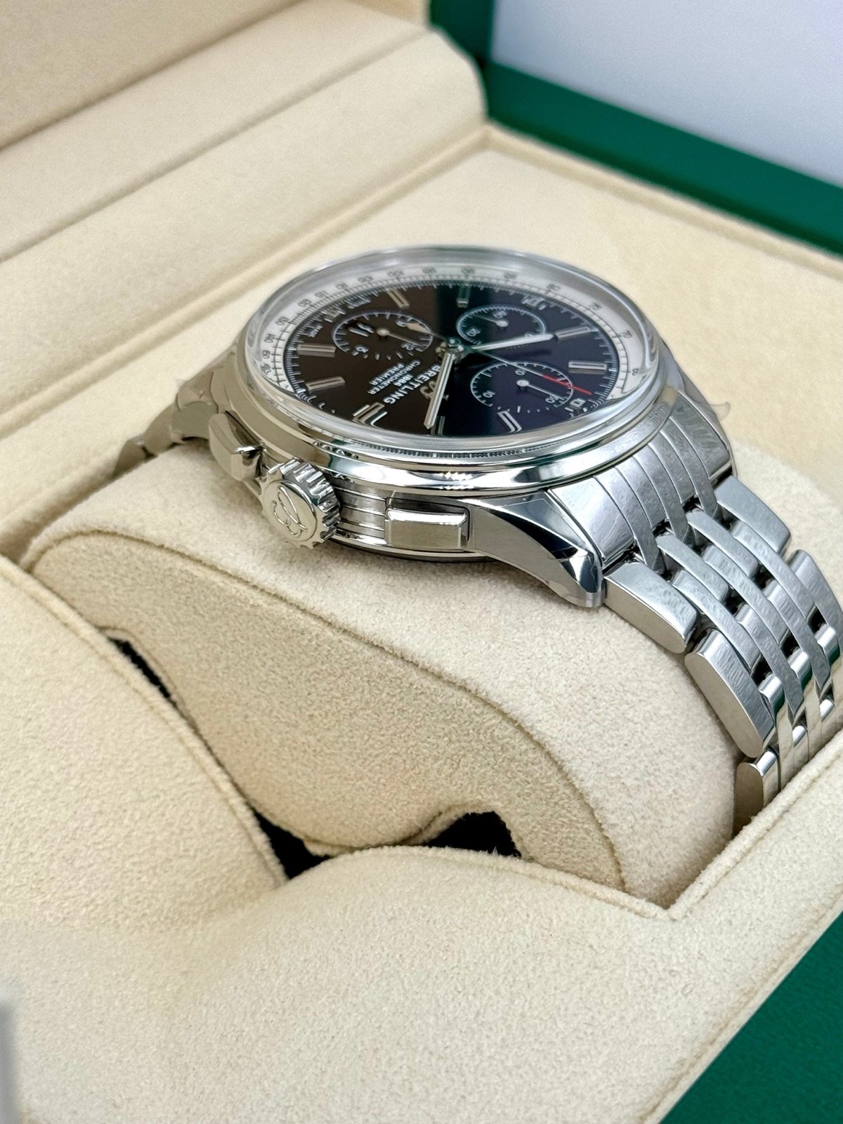 2023 Breitling Premier Chronograph 42mm A13315351B1A1 Steel Black Dial - Image 8