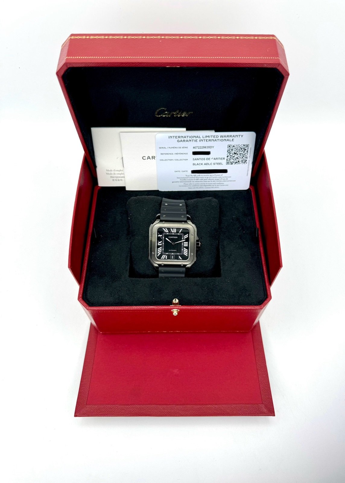 2023 Cartier Santos De Cartier 39.8mm WSSA0039 Steel Black Dial - Image 11