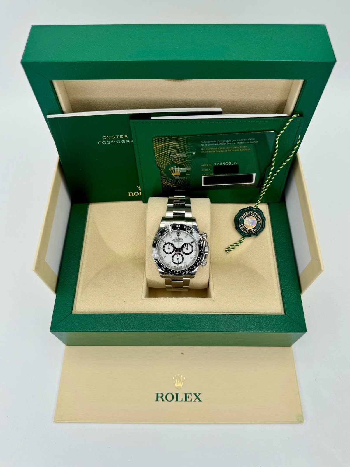2024 Rolex Daytona 40mm 126500LN Stainless Steel Panda Dial (Unworn) - Image 11