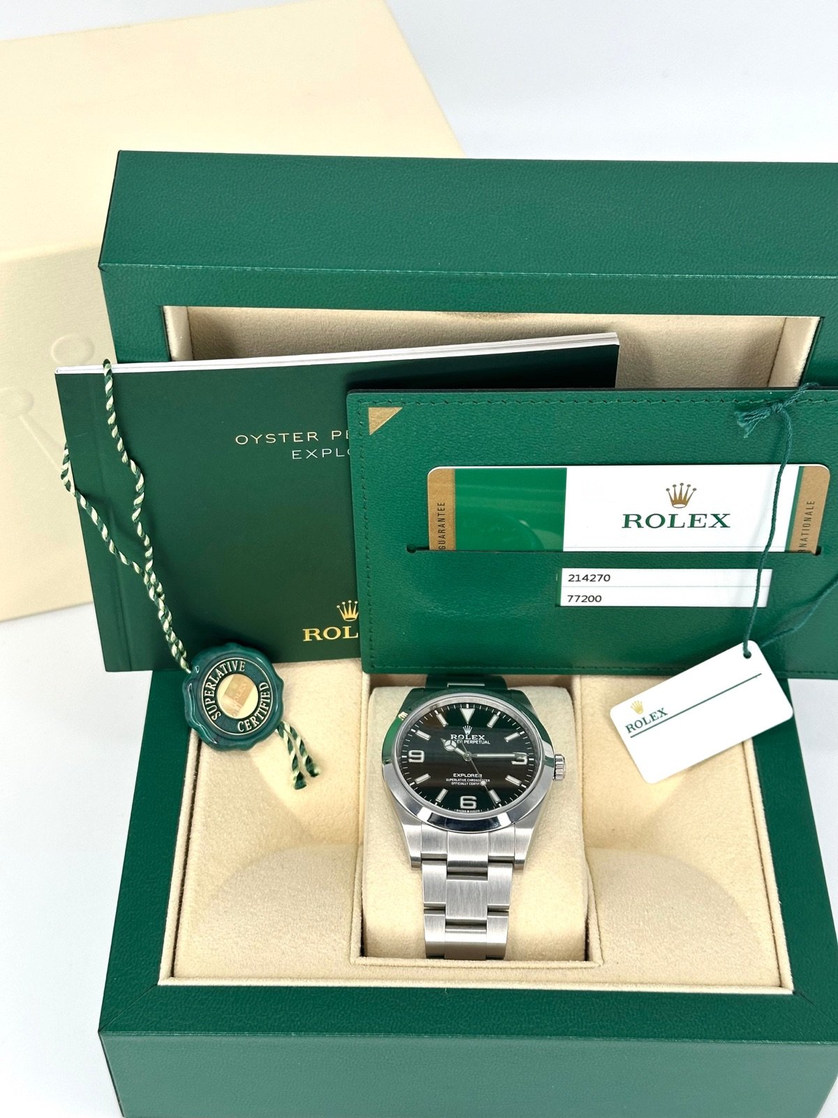 2020 Rolex Explorer 39mm 214270 Stainless Steel Black Dial - Image 12