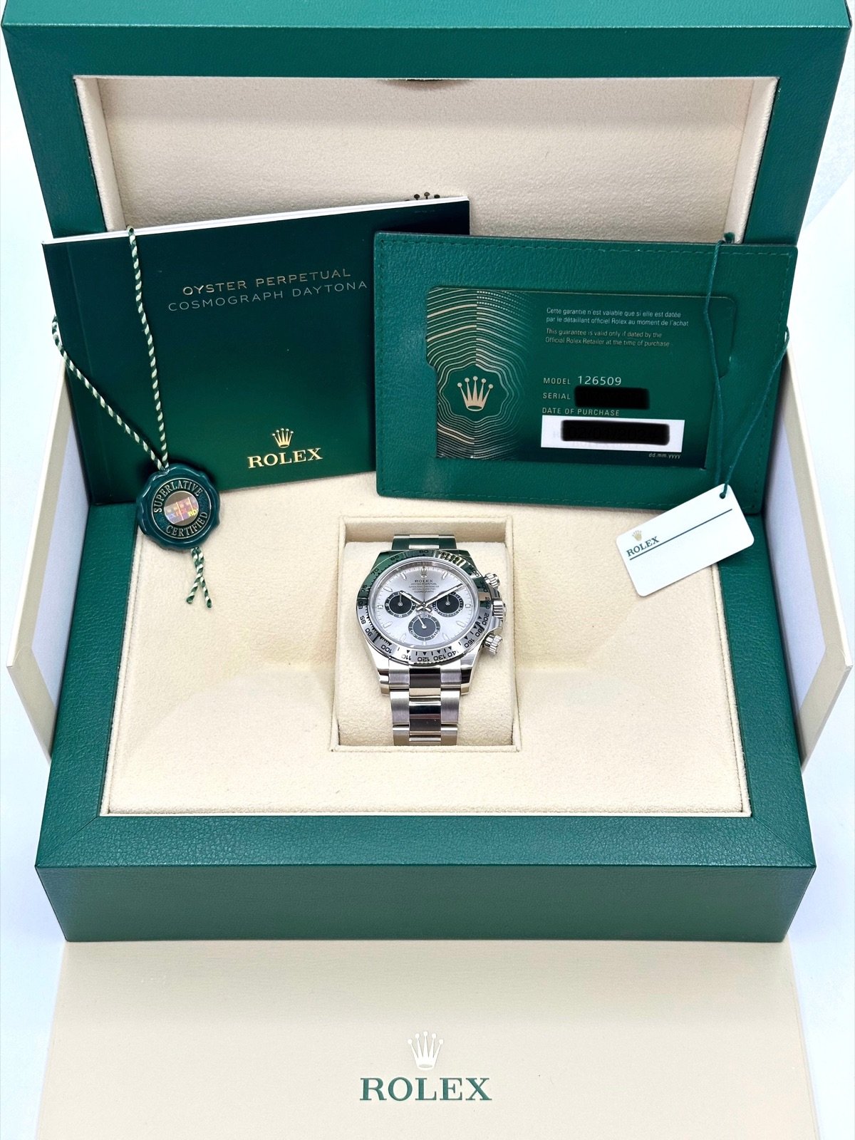 2024 Rolex Daytona 40mm 126509 White Gold Silver Ghost Dial (Unworn) - Image 11