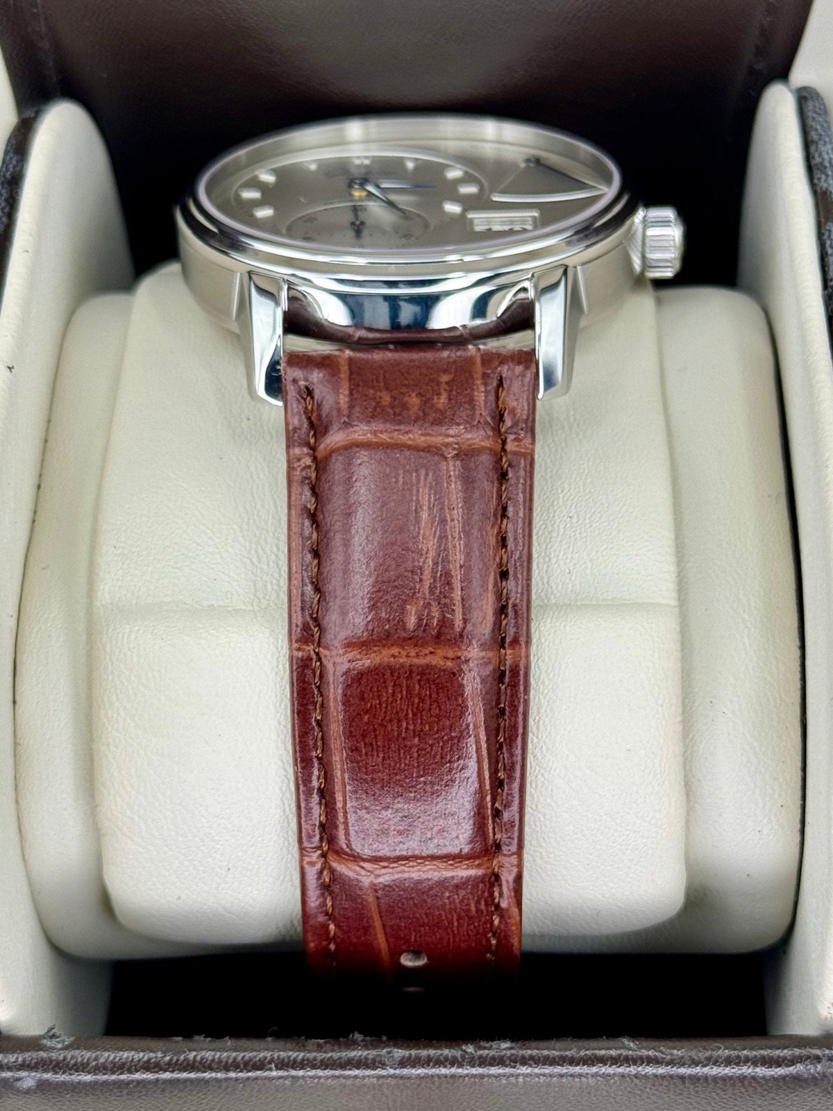 2015 Glashutte Original Panoreserve 40mm 1-65-01-22-12-04 Silver Dial - Image 4