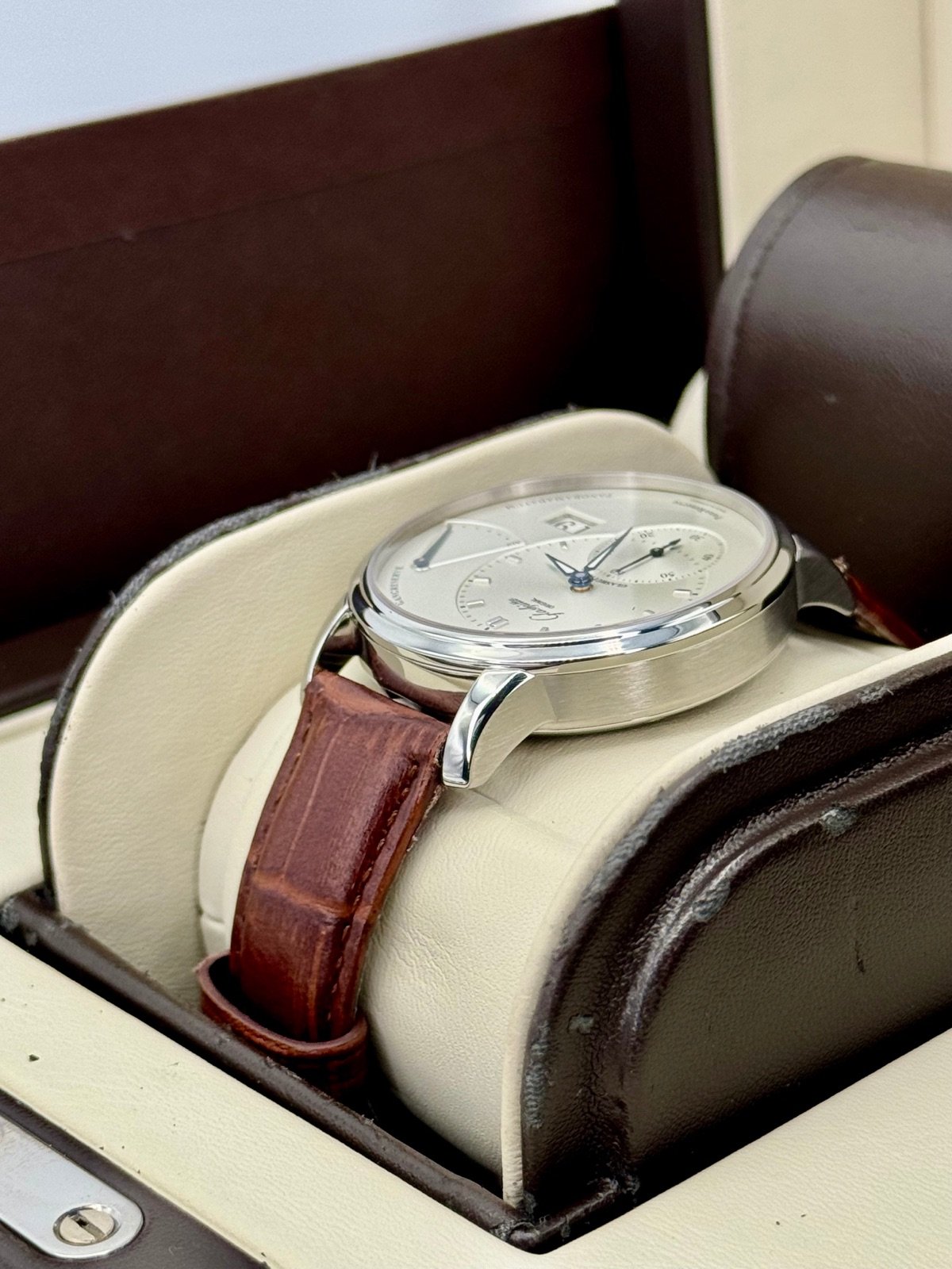 2015 Glashutte Original Panoreserve 40mm 1-65-01-22-12-04 Silver Dial - Image 7